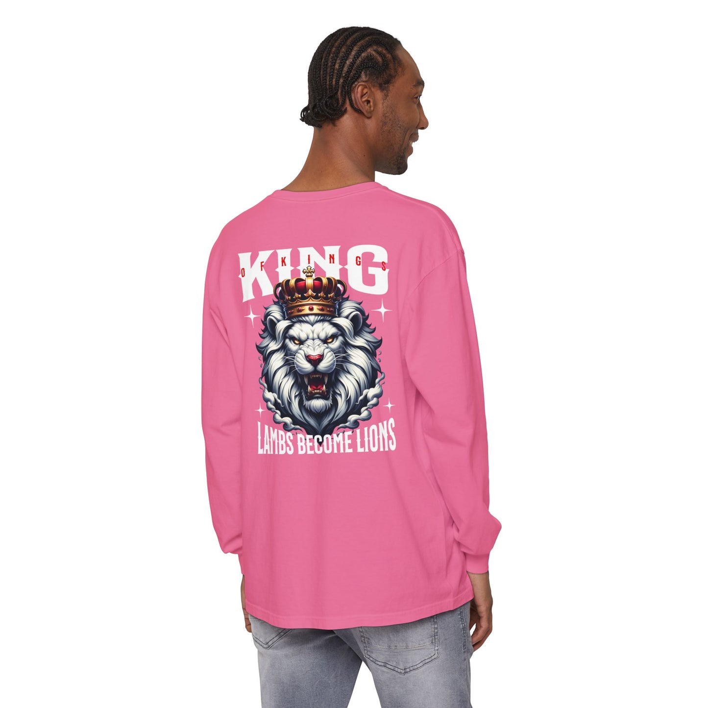 King of Kings Unisex Long Sleeve T-Shirt | Regal Apparel, Gift for Him, Casual Wear, Statement Piece, Birthday Gift