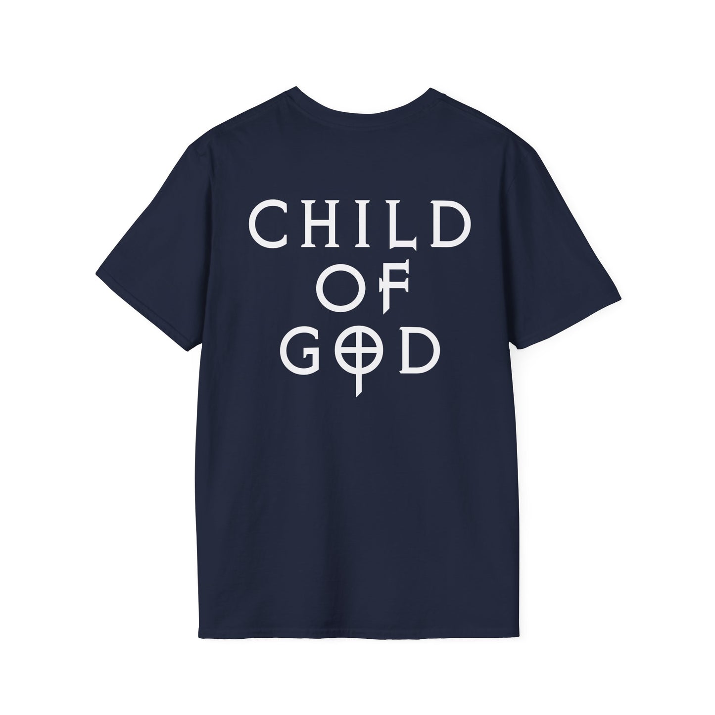 Unisex Softstyle T-Shirt - "Child of God" Graphic Tee, Casual Wear, Christian Apparel, Gift for Believers, Faith-Based Fashion