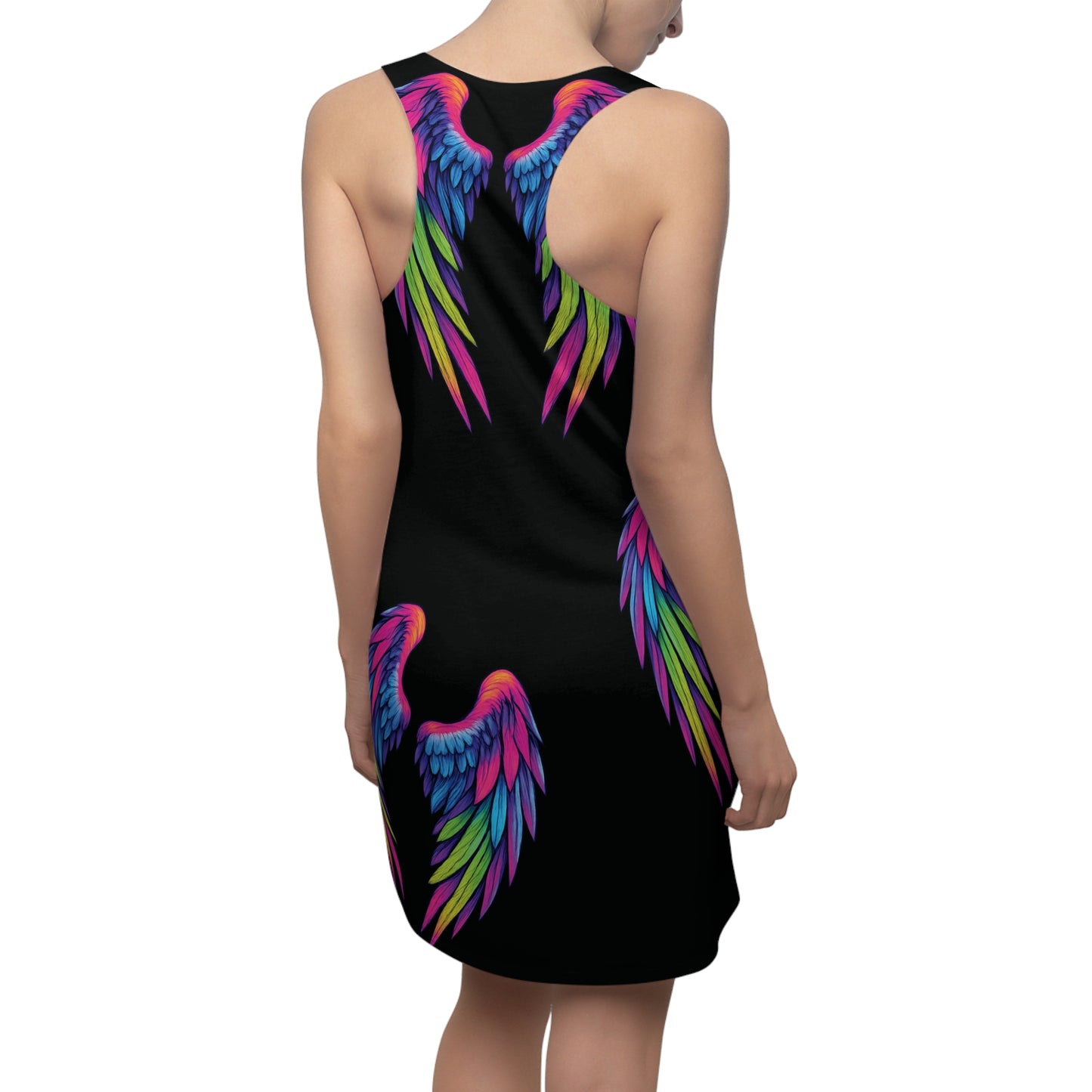 Angel Wings Racerback Dress (AOP)