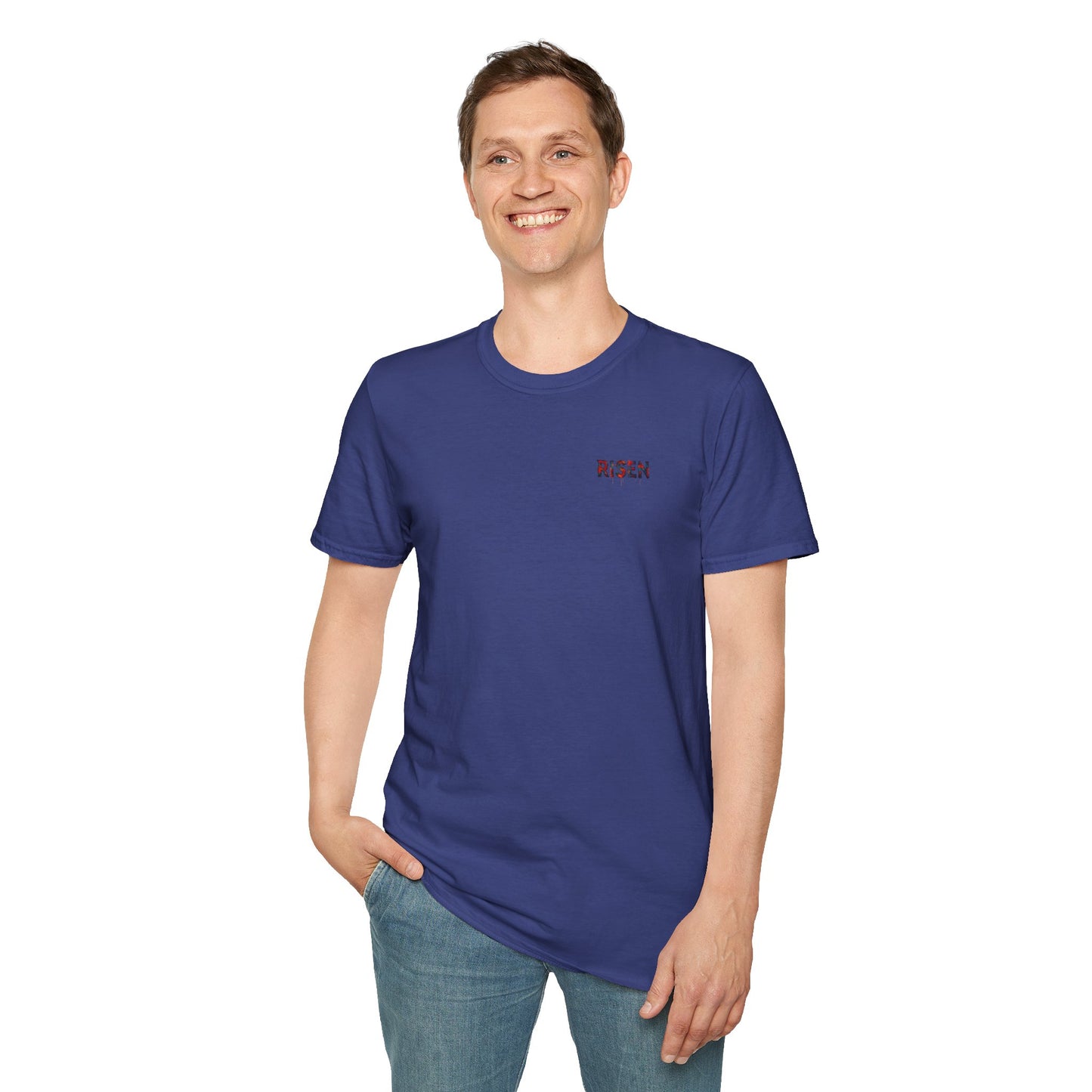 Vibrant Graphic T-Shirt, Unisex Softstyle Tee, Casual Wear, Gift for Him/Her, Faith-Inspired Apparel