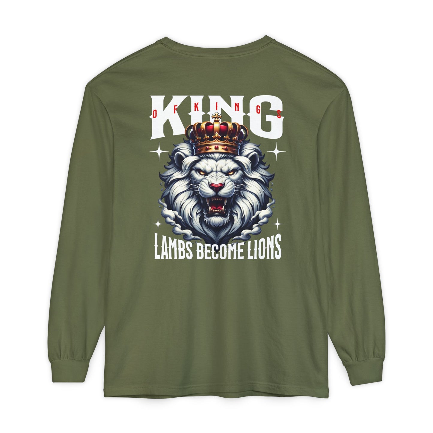 King of Kings Unisex Long Sleeve T-Shirt | Regal Apparel, Gift for Him, Casual Wear, Statement Piece, Birthday Gift