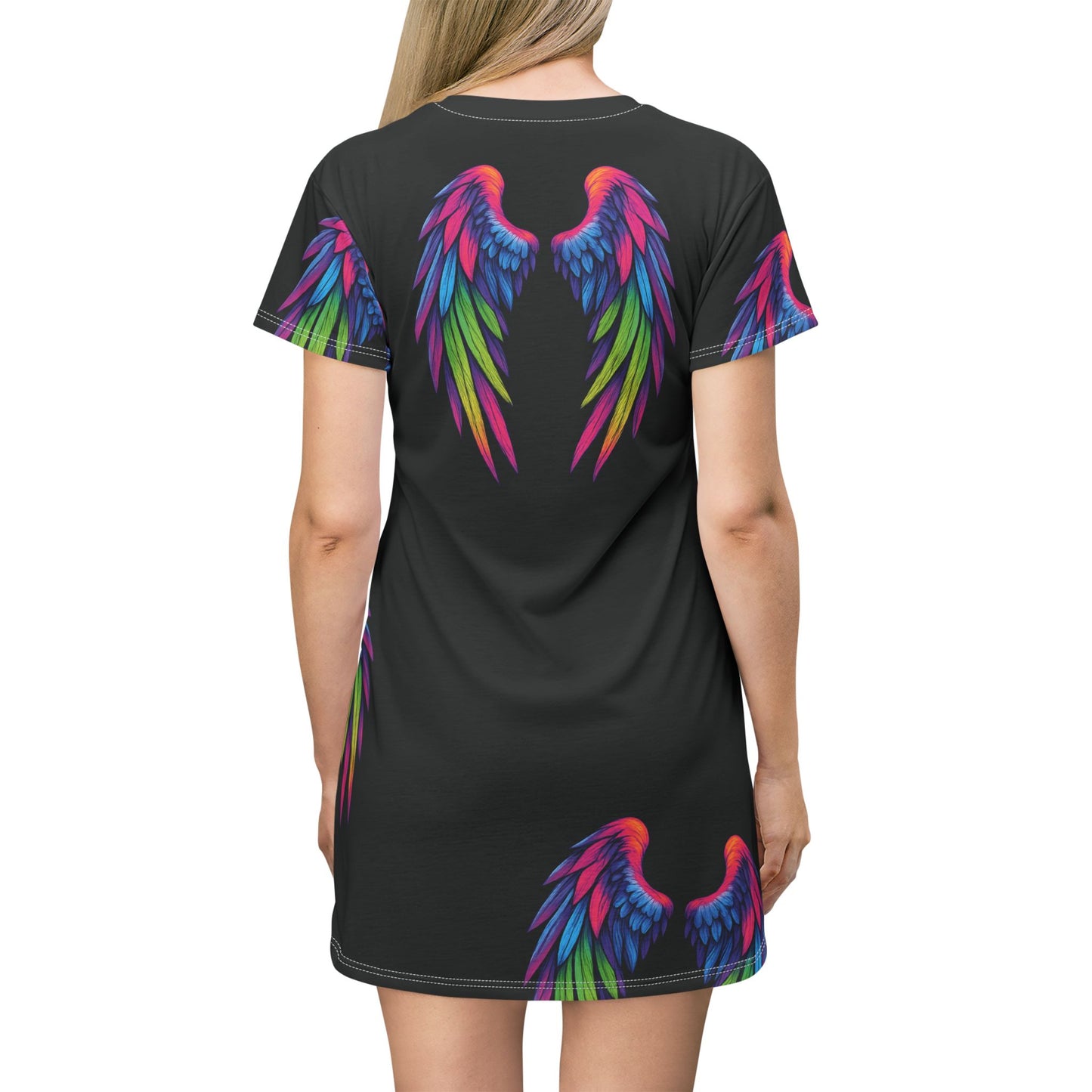 Angel Wings T-shirt Dress (AOP)