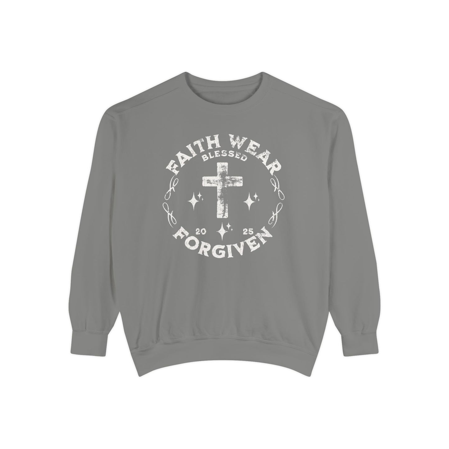 Faith Wear-Unisex Garment-Dyed Sweatshirt