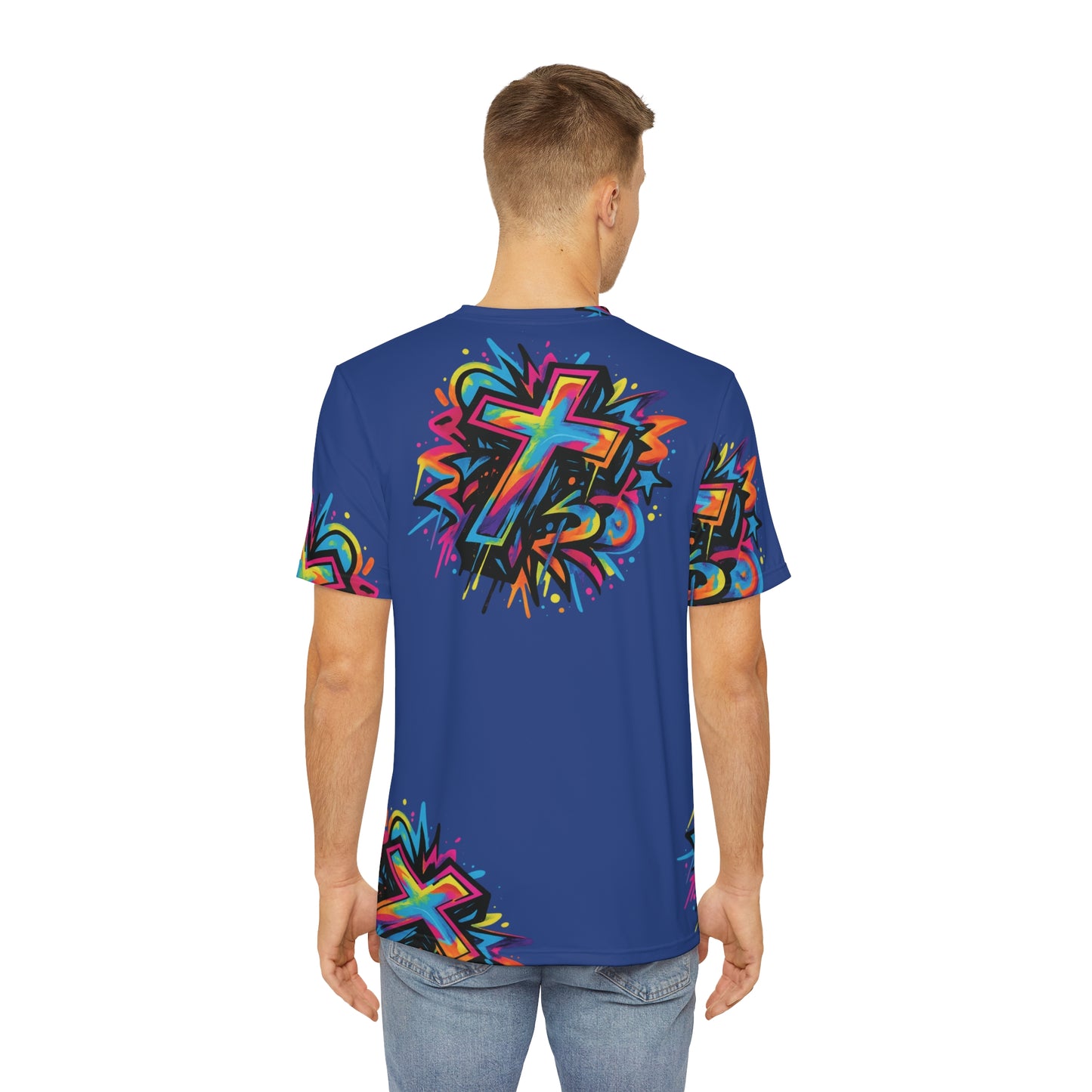 Cross Polyester Tee (AOP)