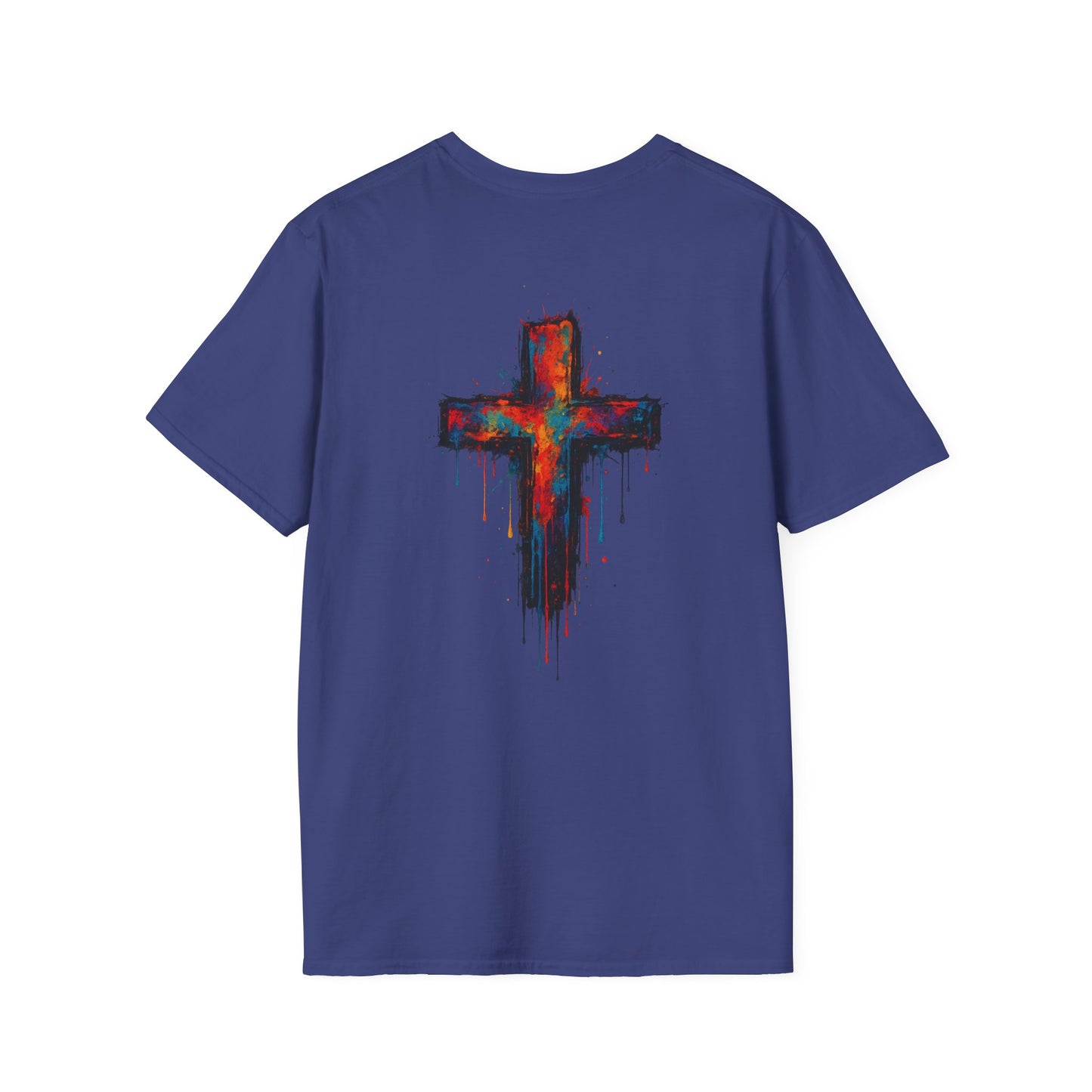 Vibrant Graphic T-Shirt, Unisex Softstyle Tee, Casual Wear, Gift for Him/Her, Faith-Inspired Apparel