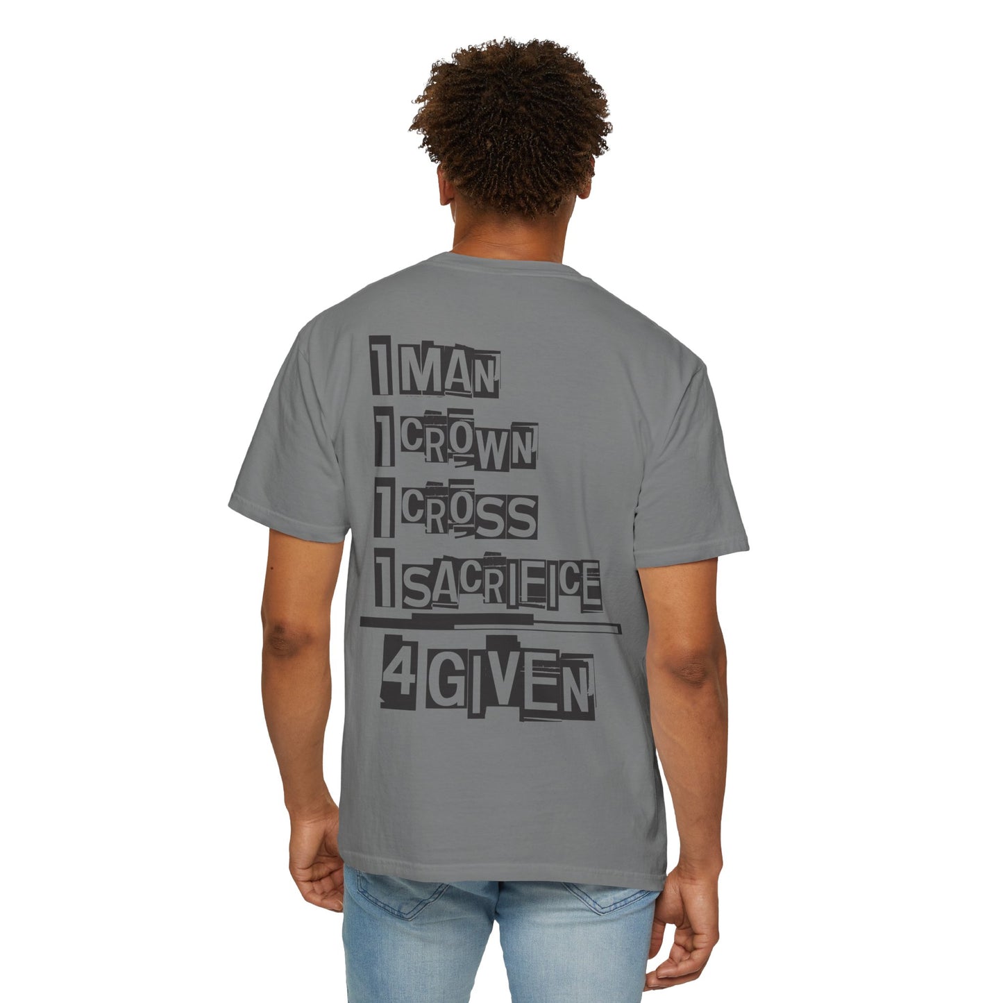 Christian "1 Man" Unisex T-shirt - Jesus Sacrifice Design