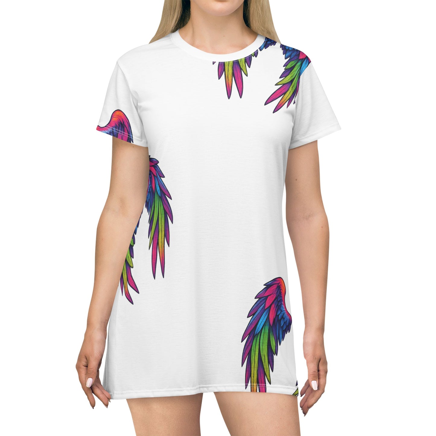 Angel Wings T-shirt Dress (AOP)