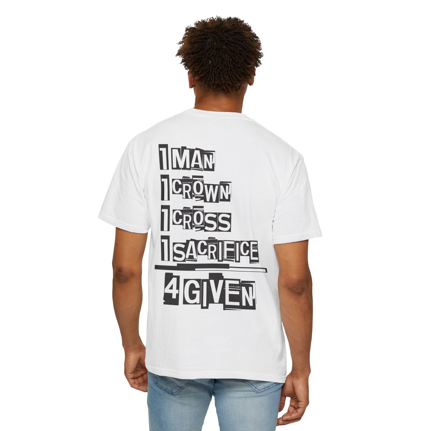 Christian "1 Man" Unisex T-shirt - Jesus Sacrifice Design