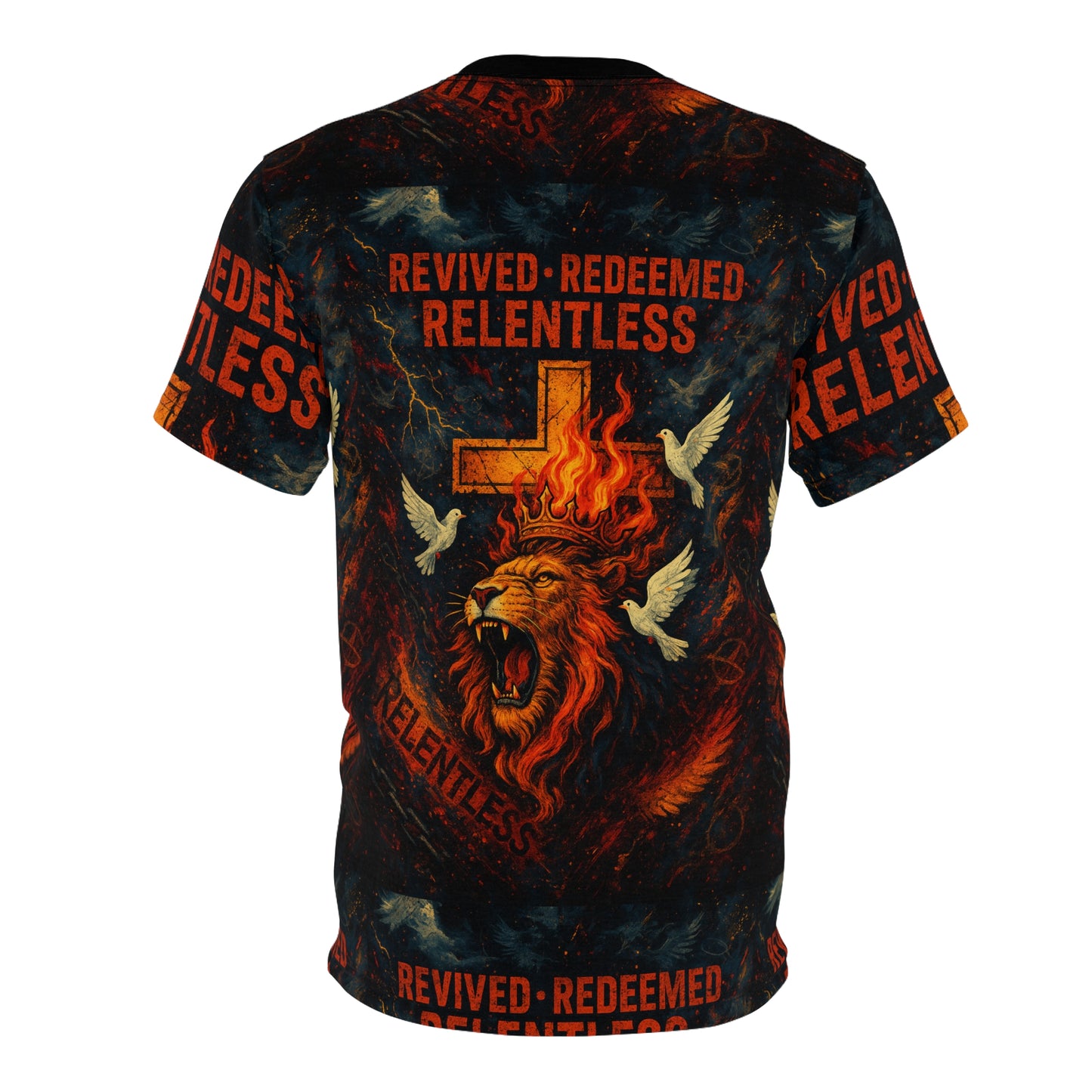 Relentless Lion Faith Tee, Unisex Graphic Shirt, Inspirational Clothing, Religious T-Shirt, Gifts for Believers, Christian Apparel