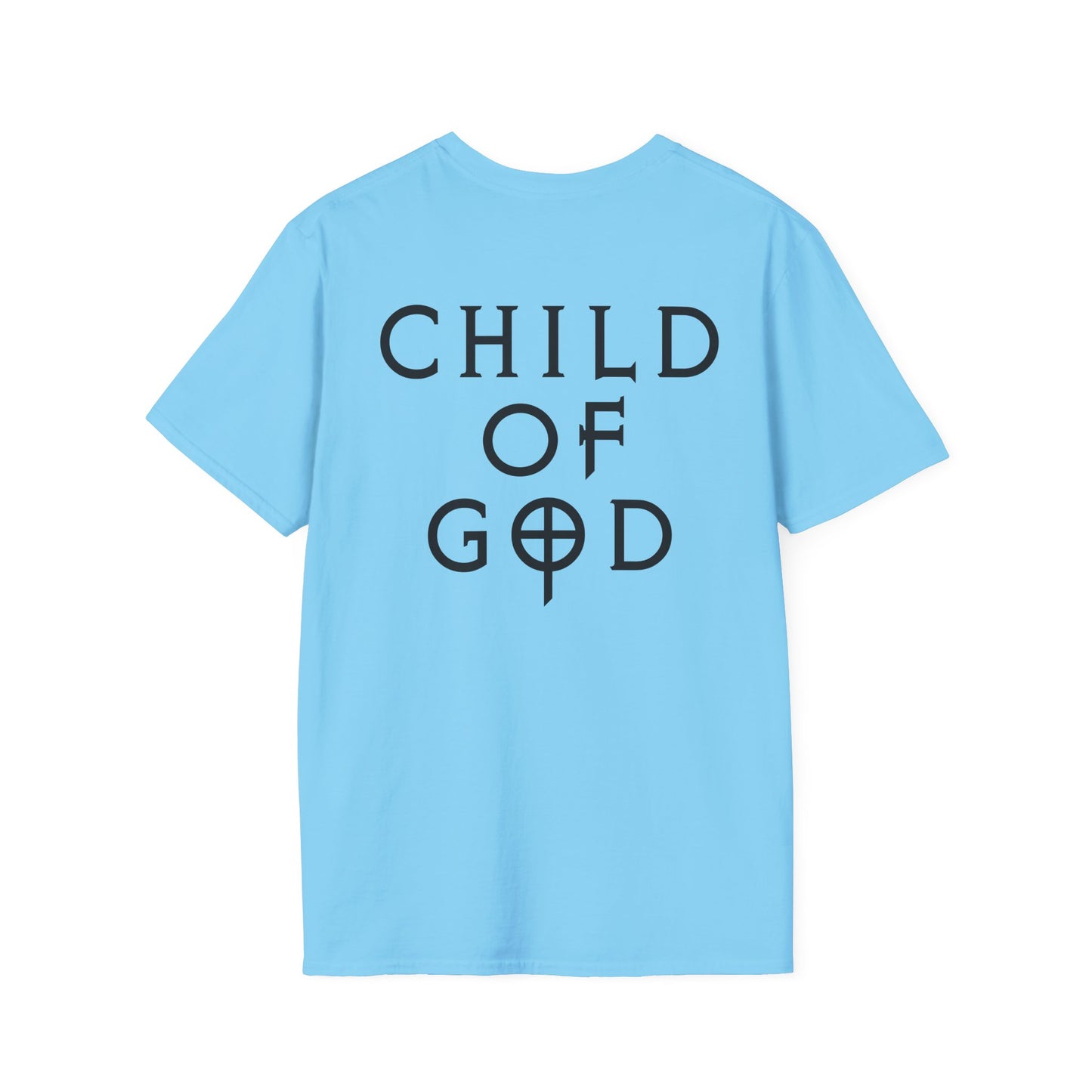Unisex Softstyle T-Shirt - "Child of God" Graphic Tee, Casual Wear, Christian Apparel, Gift for Believers, Faith-Based Fashion