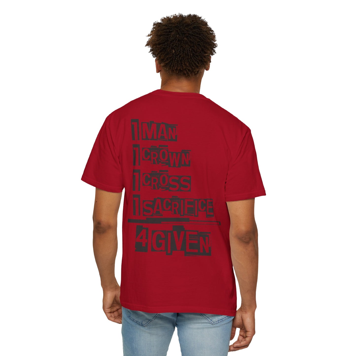 Christian "1 Man" Unisex T-shirt - Jesus Sacrifice Design