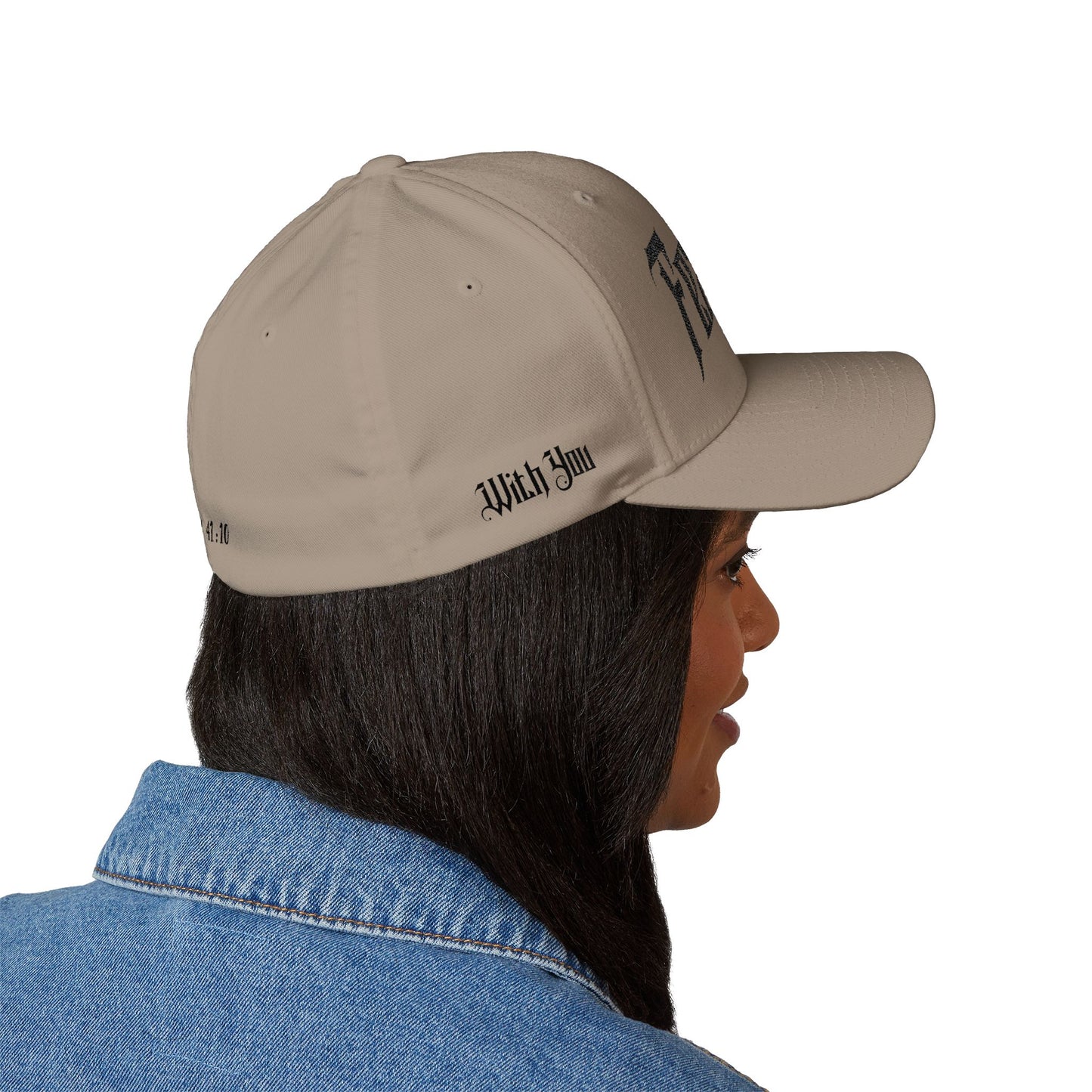 Fear Not Structured Cap with Isaiah 41:10 (4- Sided Embroidery)