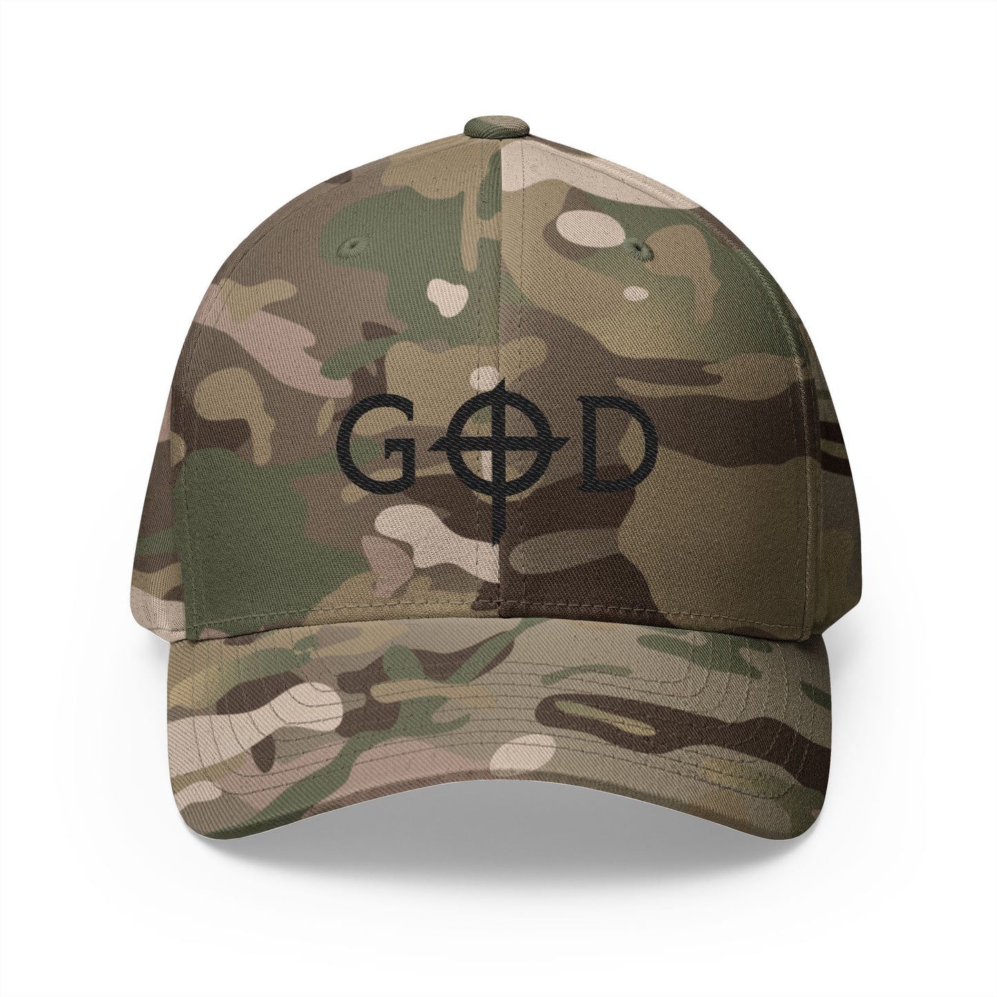 Embroidered Closed-Back Cap with 'GOD' Design, Stylish Hat, Perfect Gift, Daily Wear, Unique Accessory, Faith-Inspired Fashion