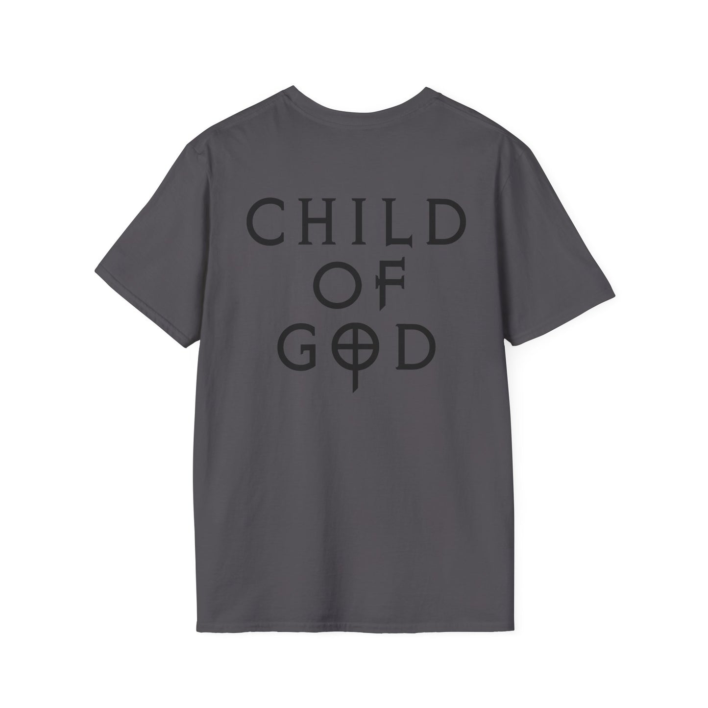 Unisex Softstyle T-Shirt - "Child of God" Graphic Tee, Casual Wear, Christian Apparel, Gift for Believers, Faith-Based Fashion
