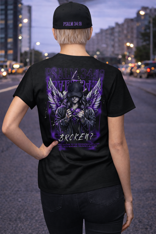 Women's "Broken?" bundle. (Cap+Tee)