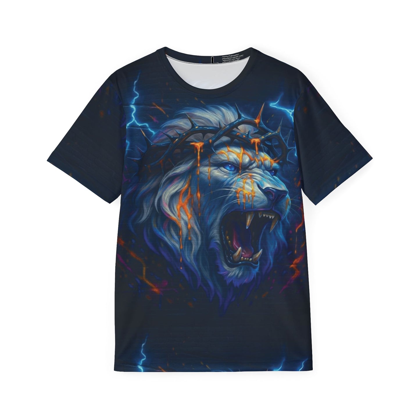 Graffiti Lion of Judah Polyester Tee (AOP)