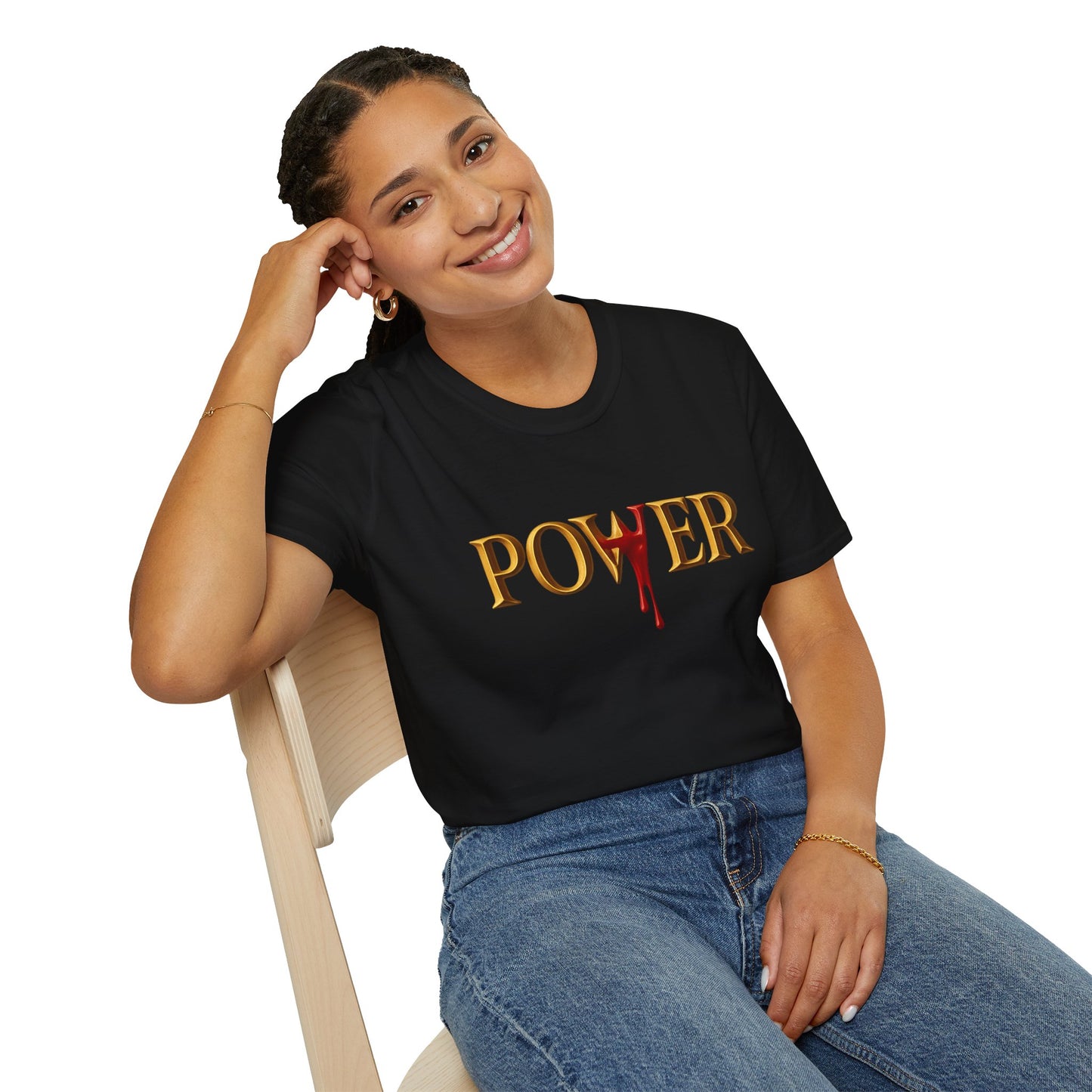 Power Unisex Softstyle T-Shirt - Blood of Jesus Design