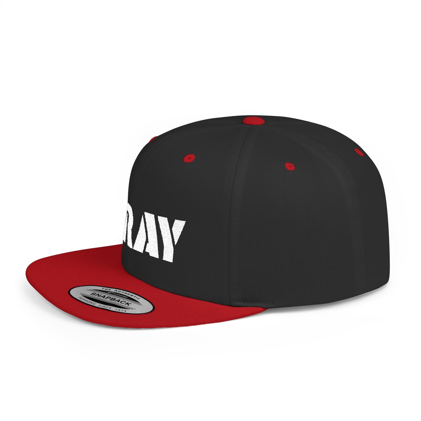 Inspirational Flat Bill Snapback Hat, Pray Adjustable Cap, Motivational Headwear, Faith-Based Gift, Casual Style Accessory