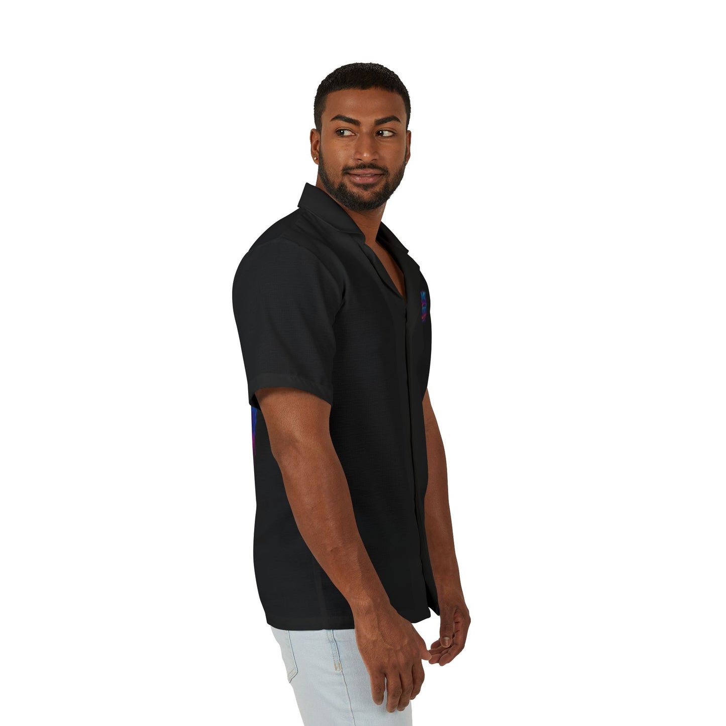 Vibrant Men's Lost Sheep Hawaiian Camp Shirt - Perfect for Summer, Christian Wear, Vacations, Casual Outings, Music Festivals, Graphic Style, Conversation Starter