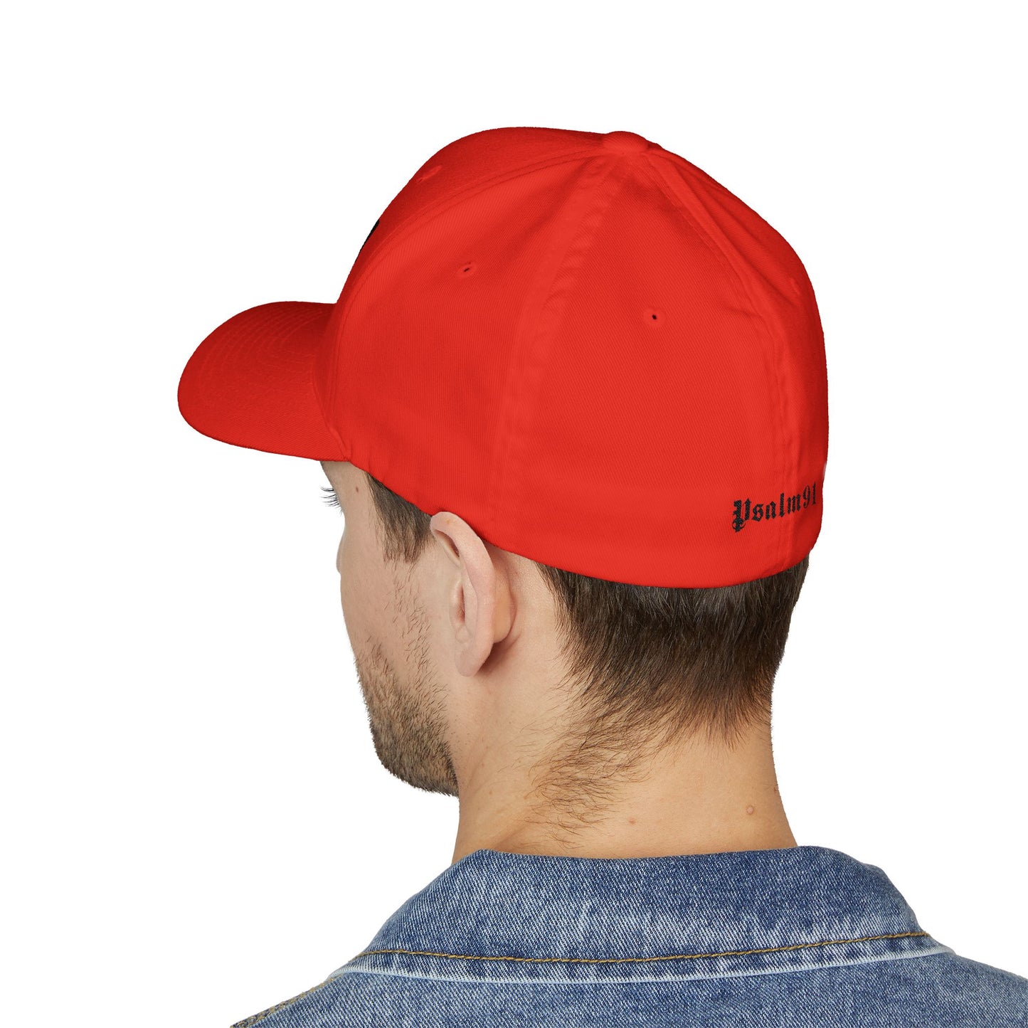 Psalm 91- Protected-Flex Fit Style Structured Cap (2- Sided Embroidery)