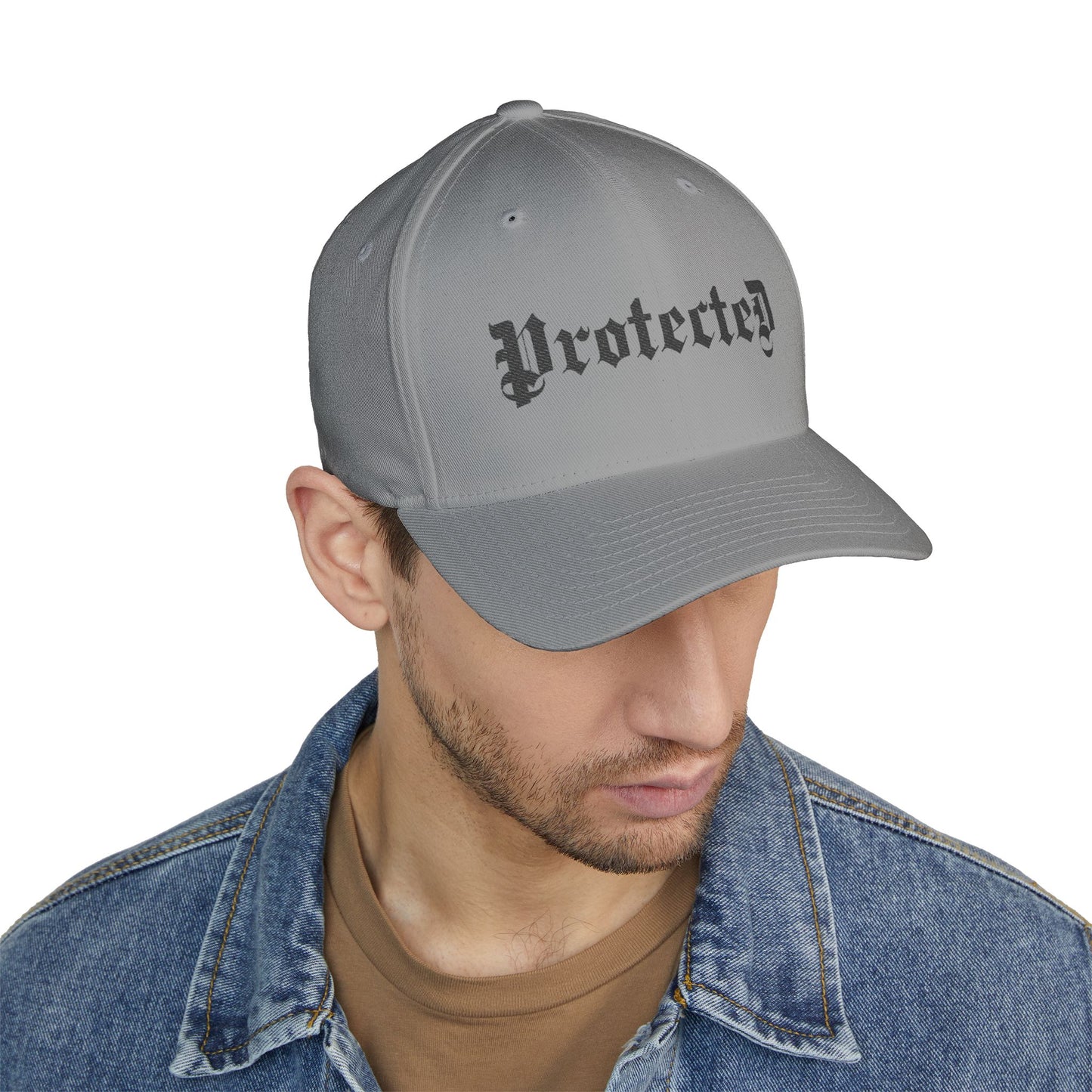 Psalm 91- Protected-Flex Fit Style Structured Cap (2- Sided Embroidery)