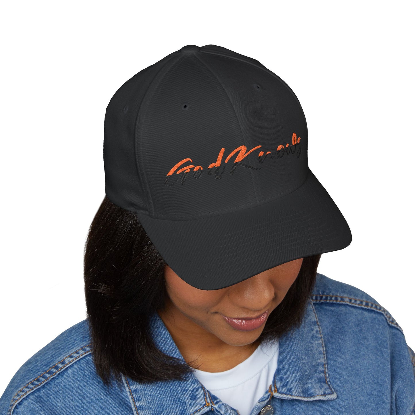 God Knows Embroidered Cap — Flexfit