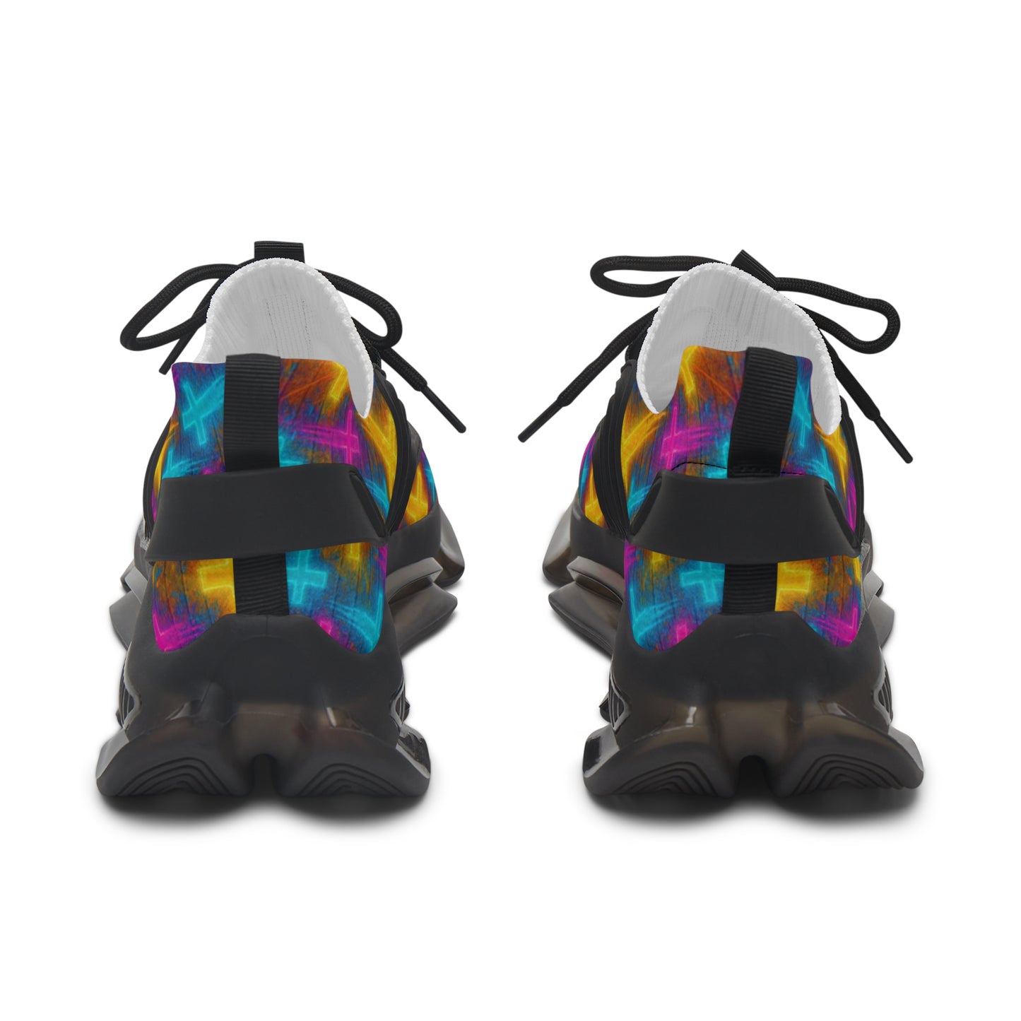 Vibrant Women's Mesh Sneakers with Colorful Cross Design, Trendy Athletic Footwear, Statement Sneakers for Active Lifestyle, Perfect [...]