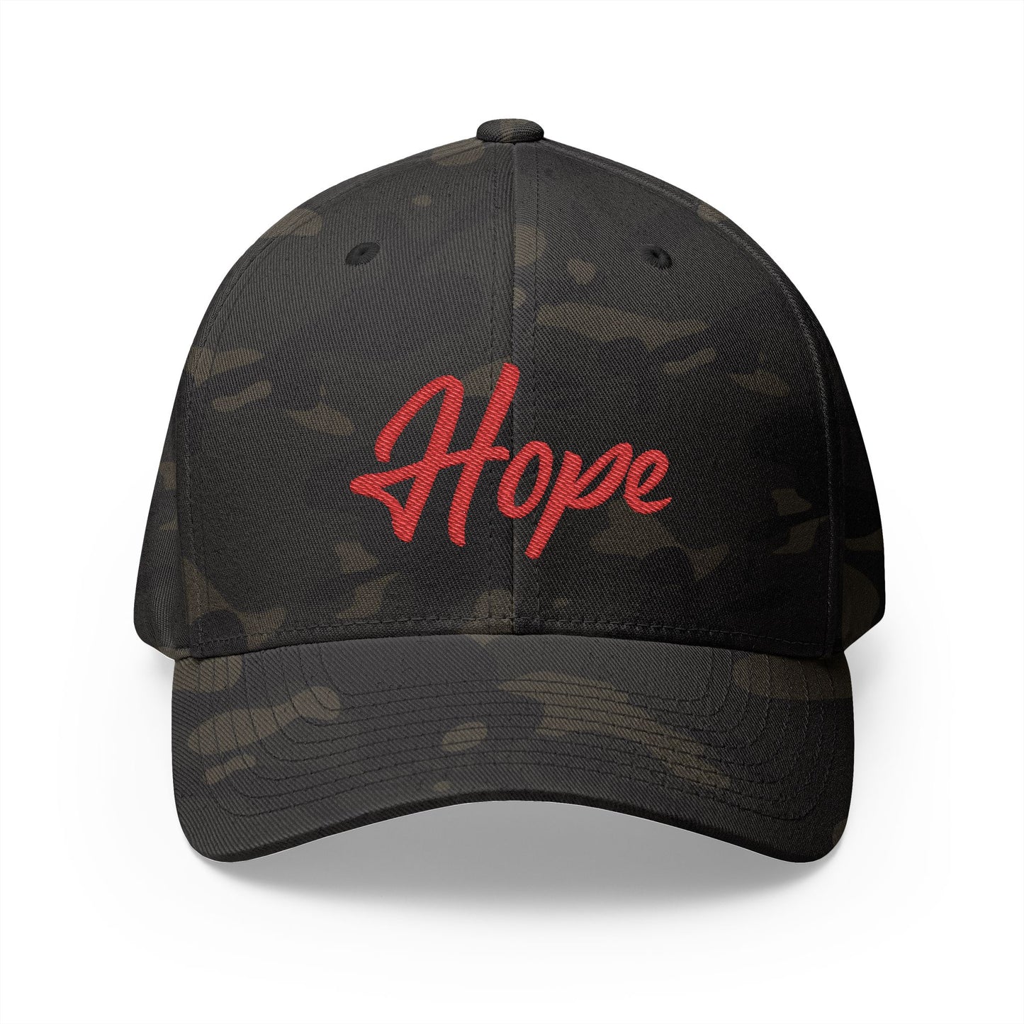 Hope Embroidered Cap — Inspirational White Baseball Hat