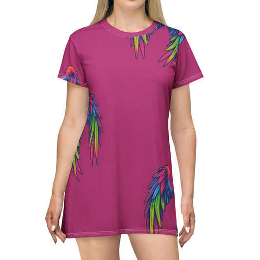 Angel Wings T-shirt Dress (AOP)