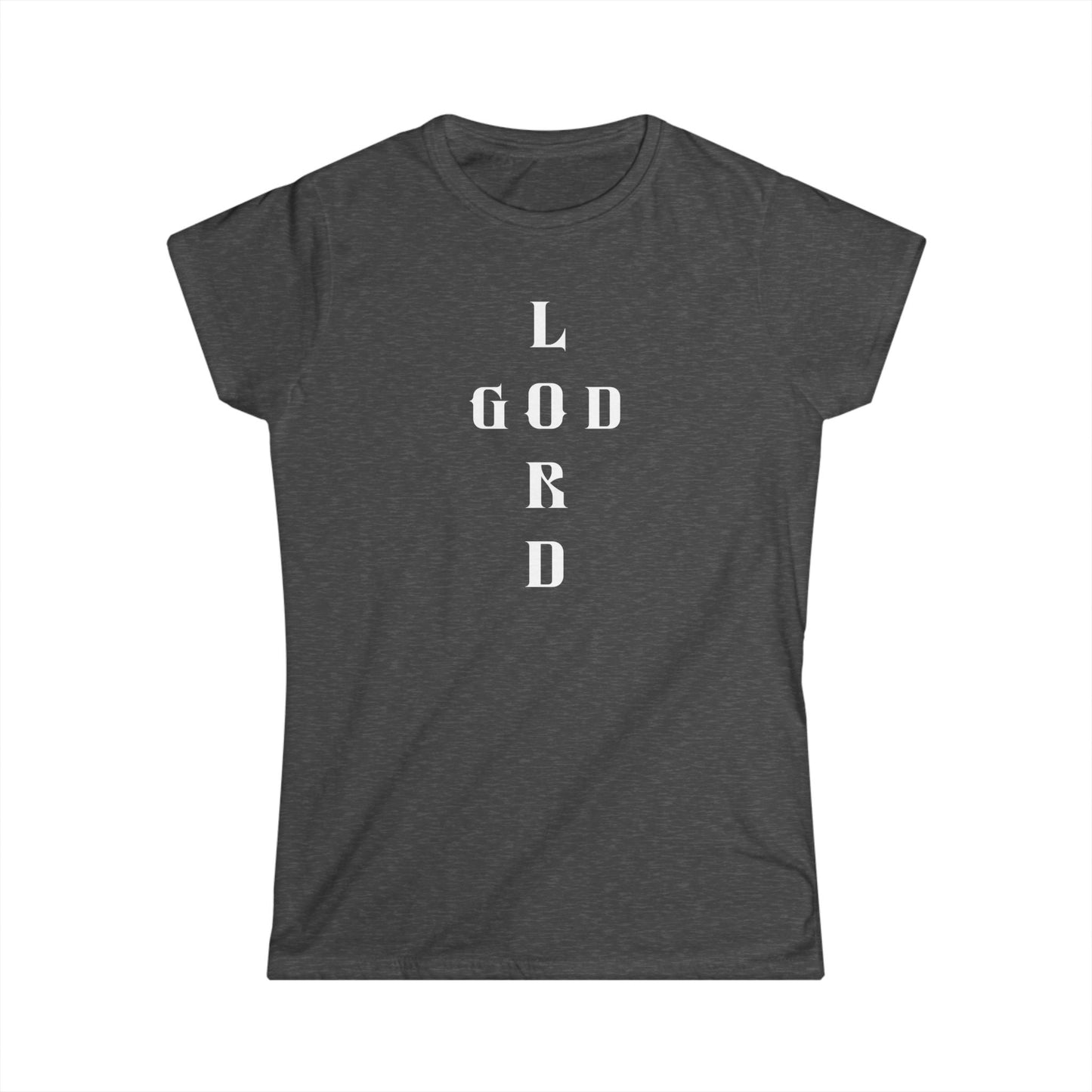 Women's Softstyle Tee with 'Lord God' Design - Perfect for Faith Wear, Everyday Comfort, Spiritual Attire, [...]