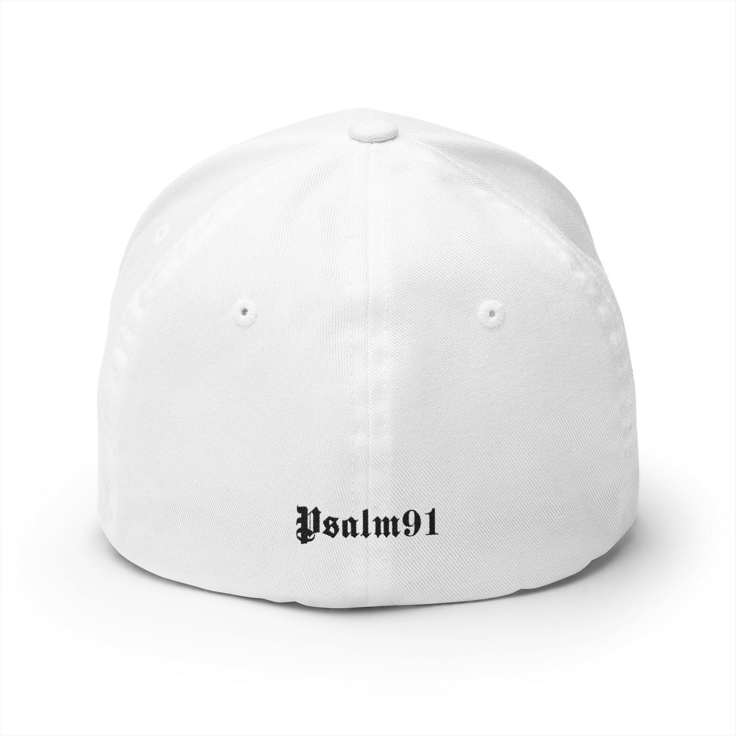 Psalm 91- Protected-Flex Fit Style Structured Cap (2- Sided Embroidery)