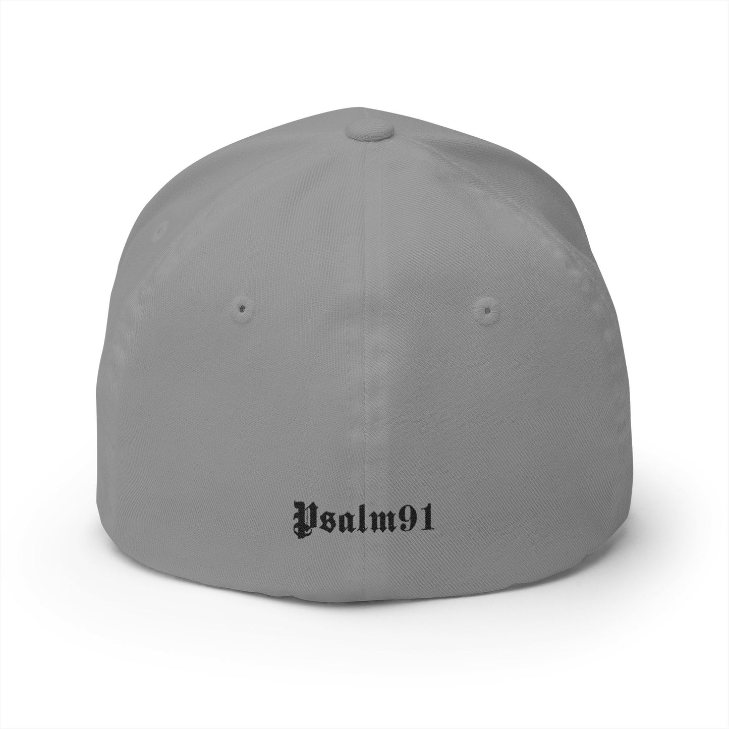 Psalm 91- Protected-Flex Fit Style Structured Cap (2- Sided Embroidery)