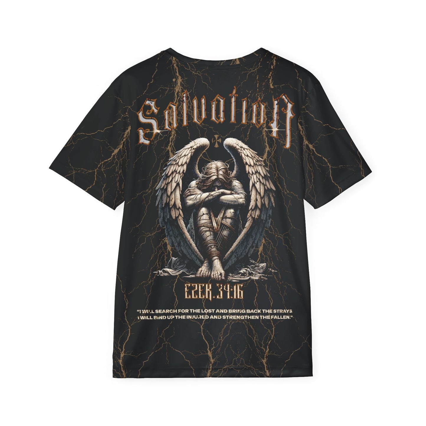 Ezek. 34:16 Salvation-Polyester Tee (AOP)