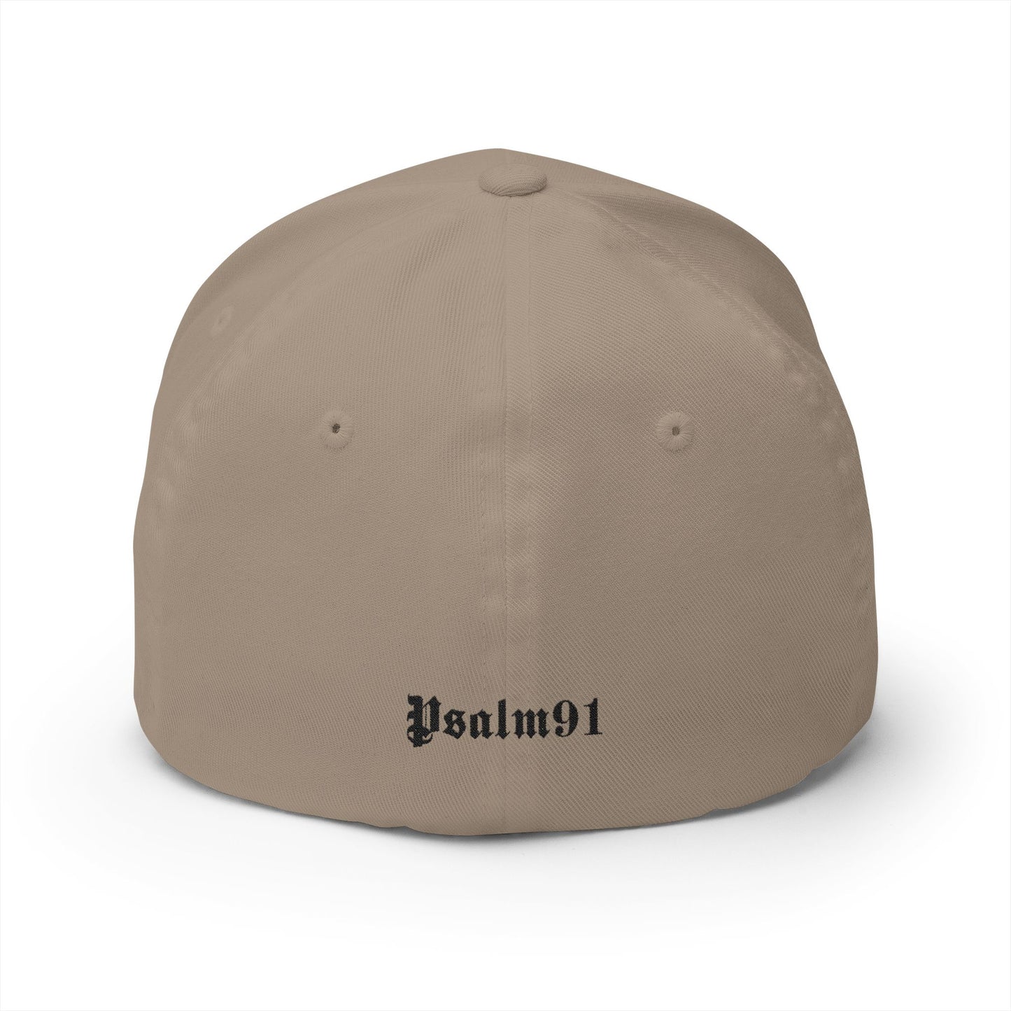 Psalm 91- Protected-Flex Fit Style Structured Cap (2- Sided Embroidery)