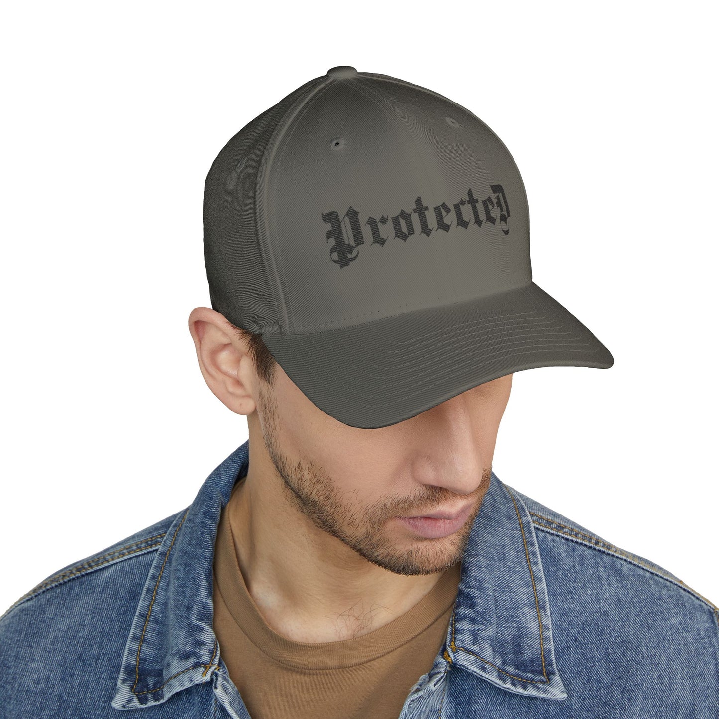 Psalm 91- Protected-Flex Fit Style Structured Cap (2- Sided Embroidery)