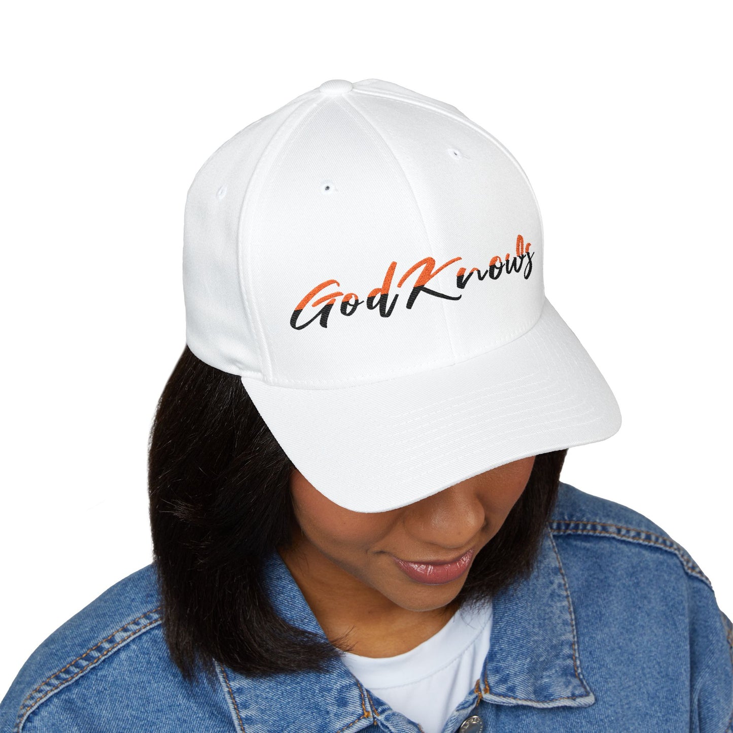 God Knows Embroidered Cap — Flexfit