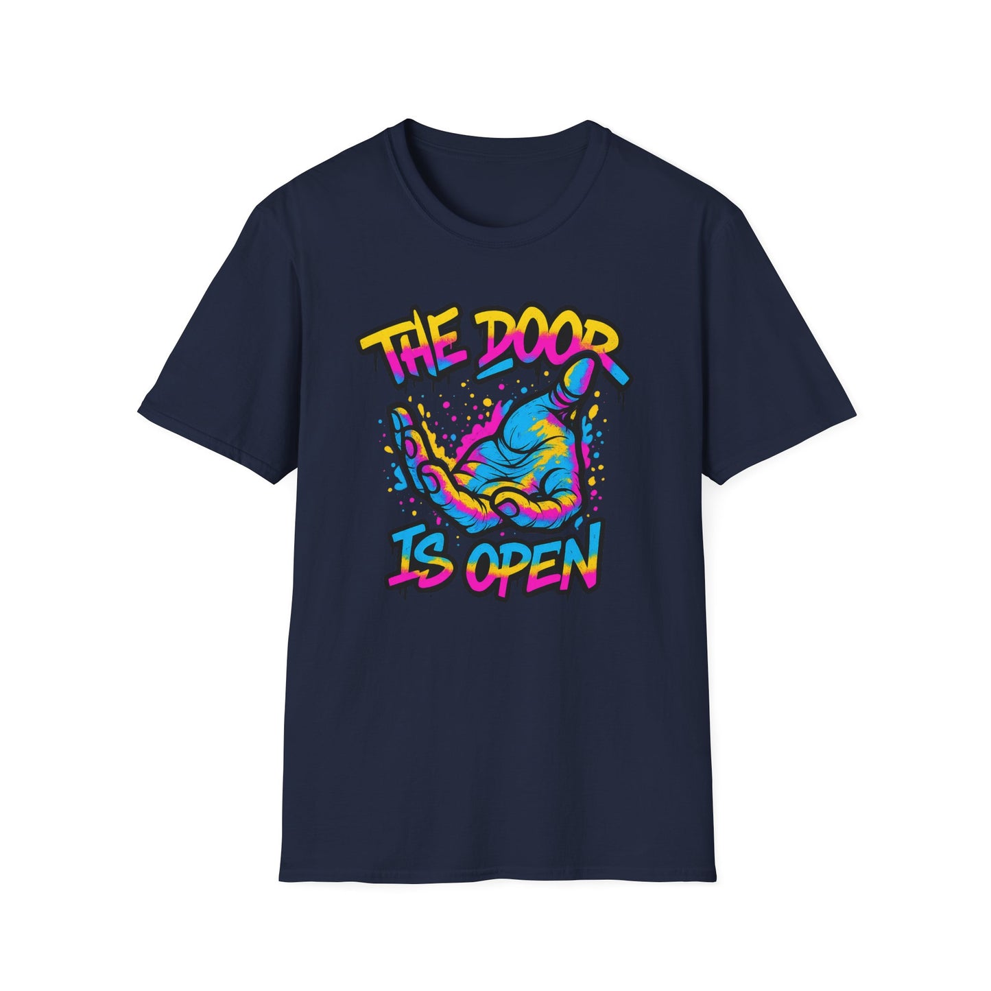 Christian Unisex T-Shirt - Jesus Reaching Design, The door Is Open