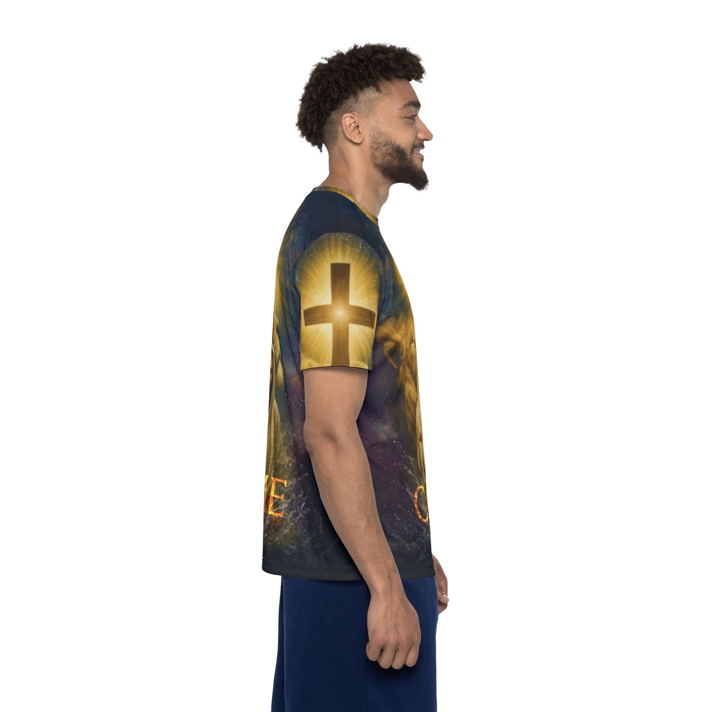 Come-Jesus-Polyester Tee (AOP)