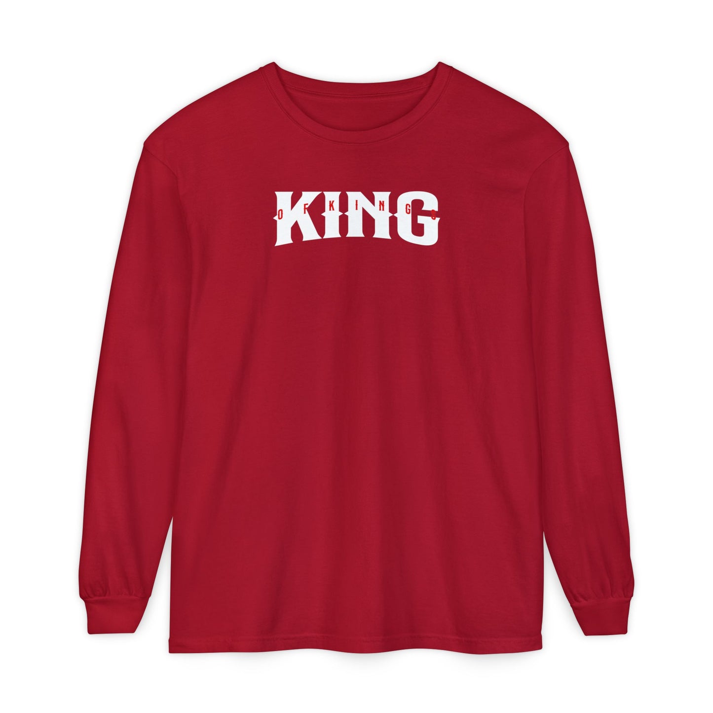 King of Kings Unisex Long Sleeve T-Shirt | Regal Apparel, Gift for Him, Casual Wear, Statement Piece, Birthday Gift