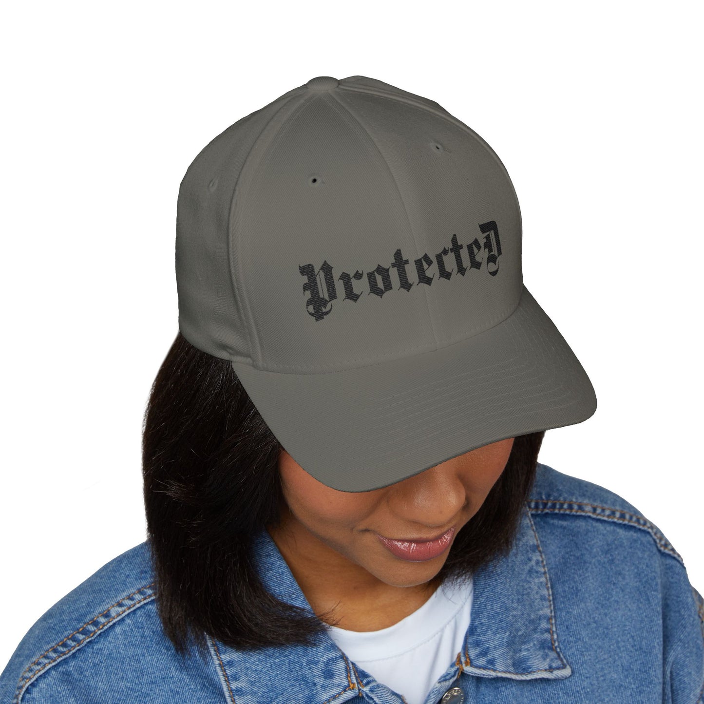 Psalm 91- Protected-Flex Fit Style Structured Cap (2- Sided Embroidery)