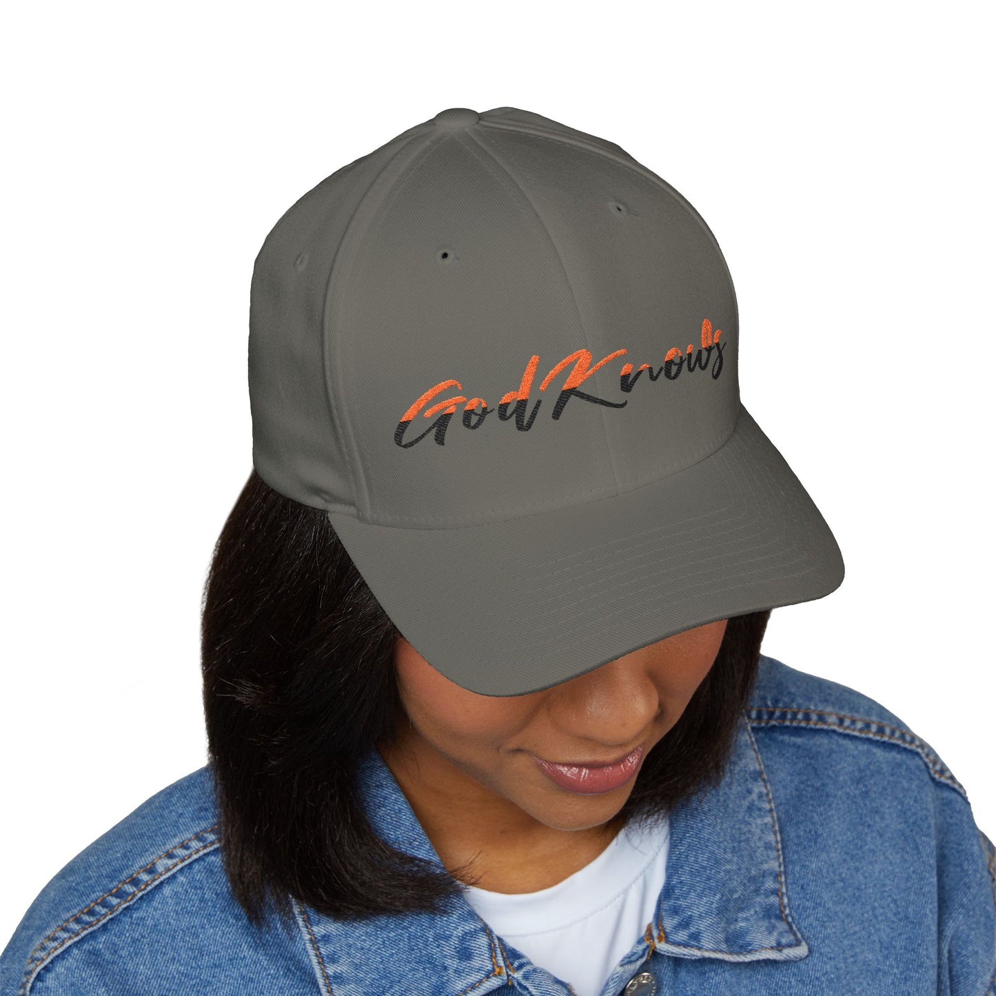 God Knows Embroidered Cap — Flexfit