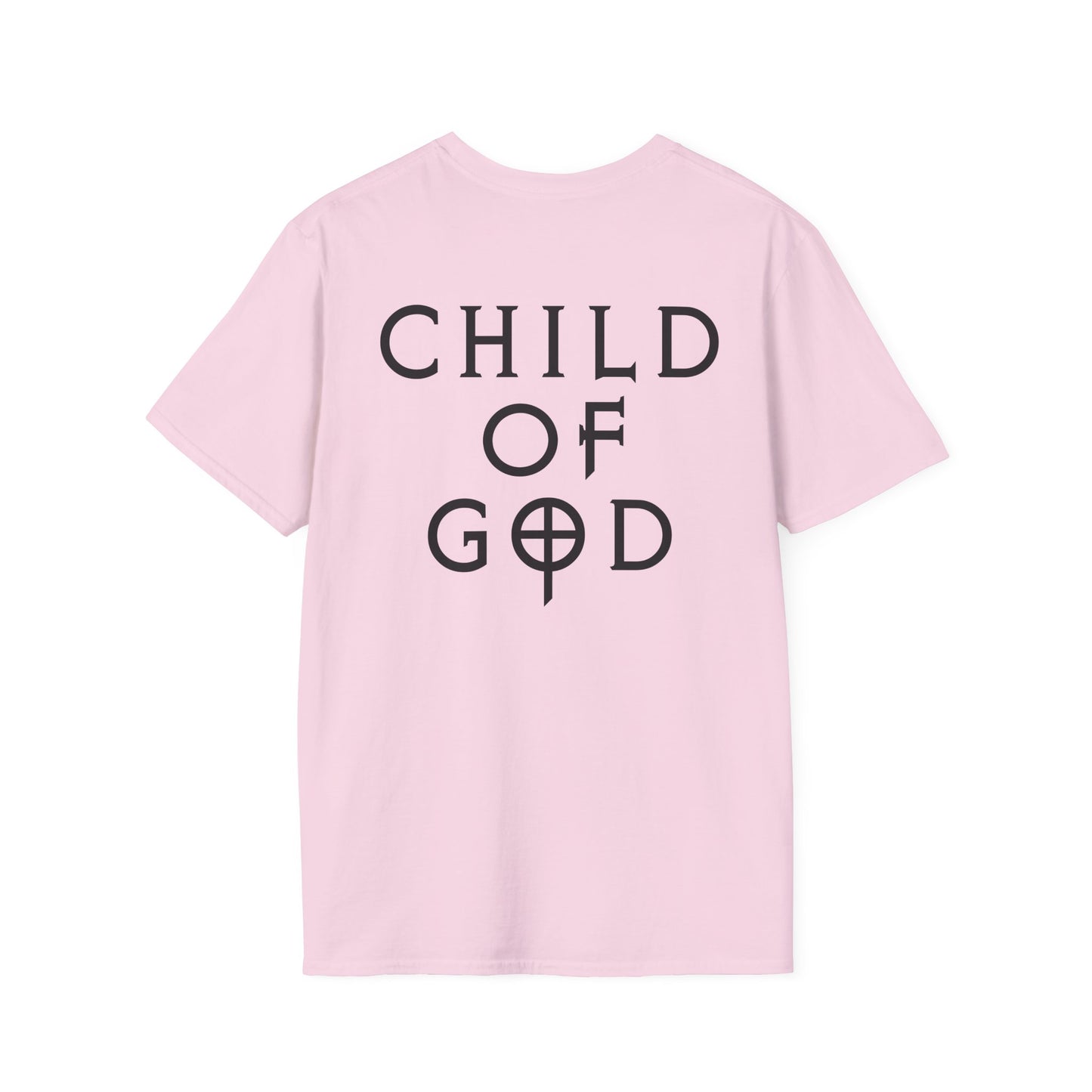 Unisex Softstyle T-Shirt - "Child of God" Graphic Tee, Casual Wear, Christian Apparel, Gift for Believers, Faith-Based Fashion
