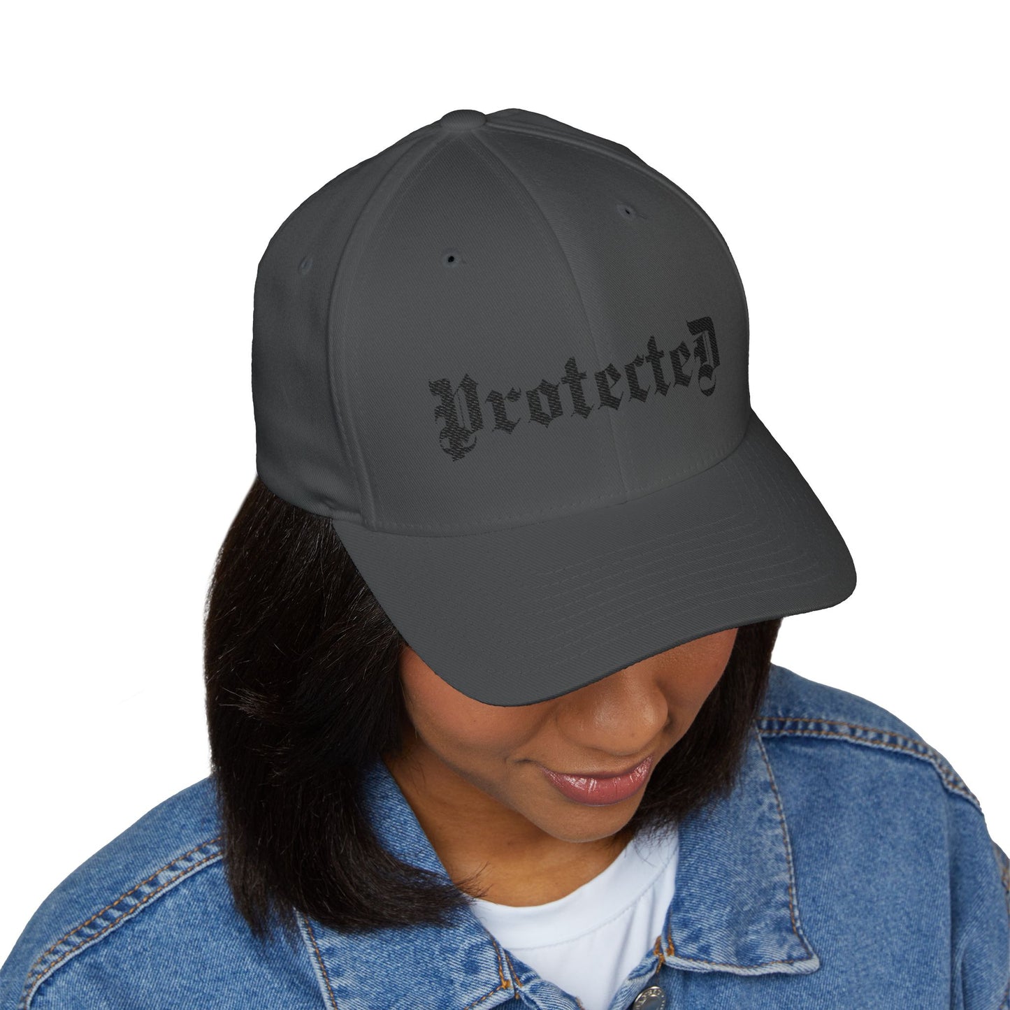 Psalm 91- Protected-Flex Fit Style Structured Cap (2- Sided Embroidery)