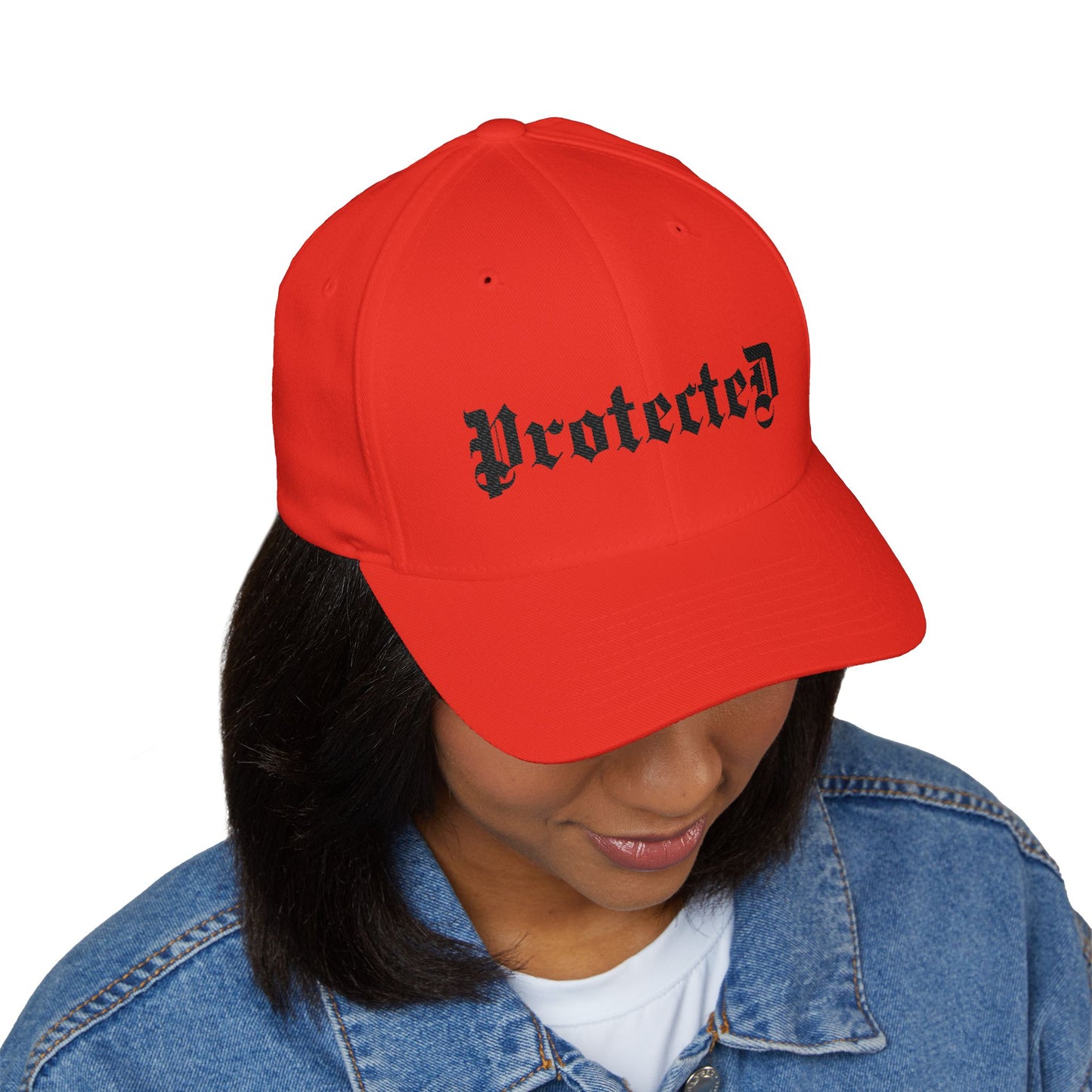 Psalm 91- Protected-Flex Fit Style Structured Cap (2- Sided Embroidery)