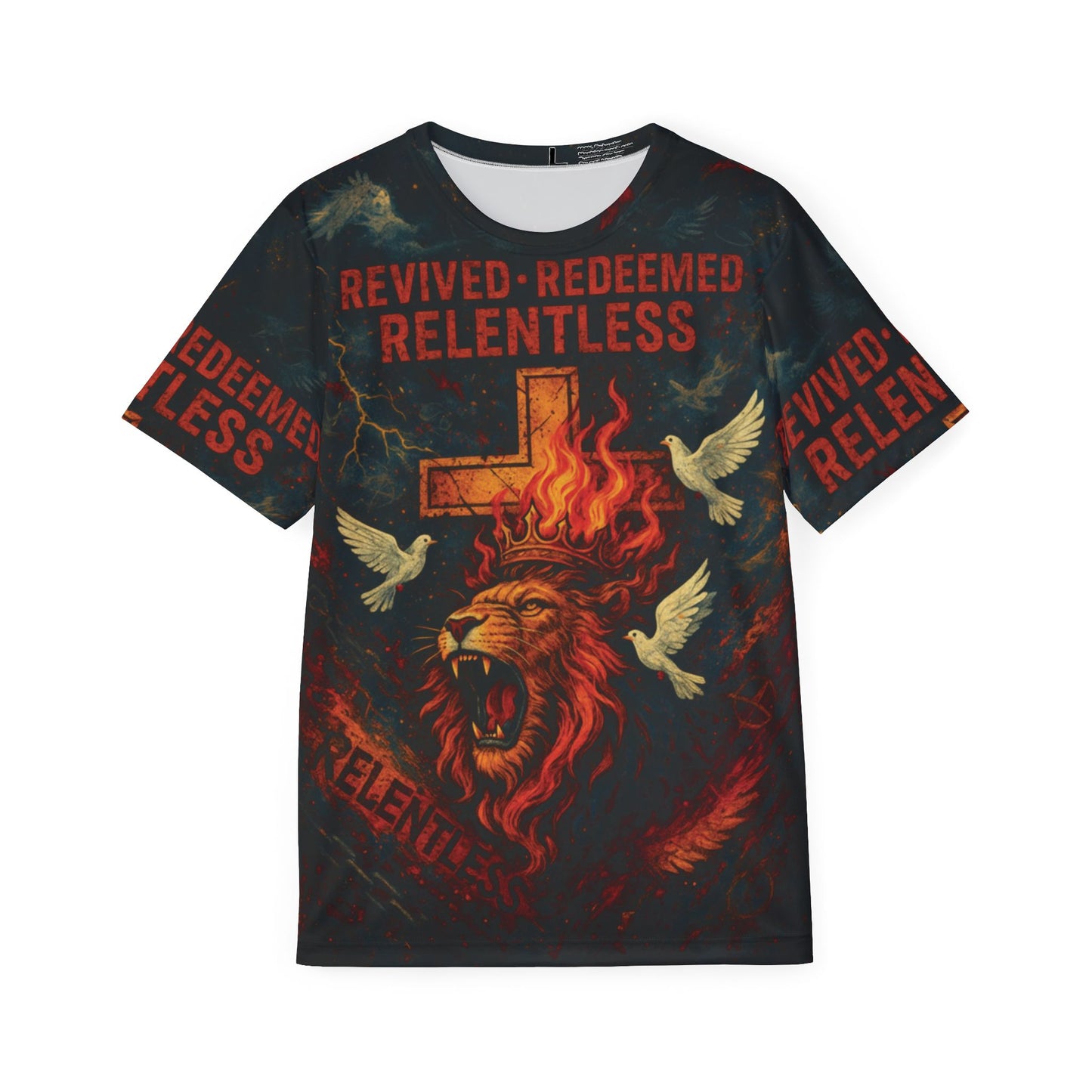 Revived, Redeemed, Relentless-Polyester Tee
