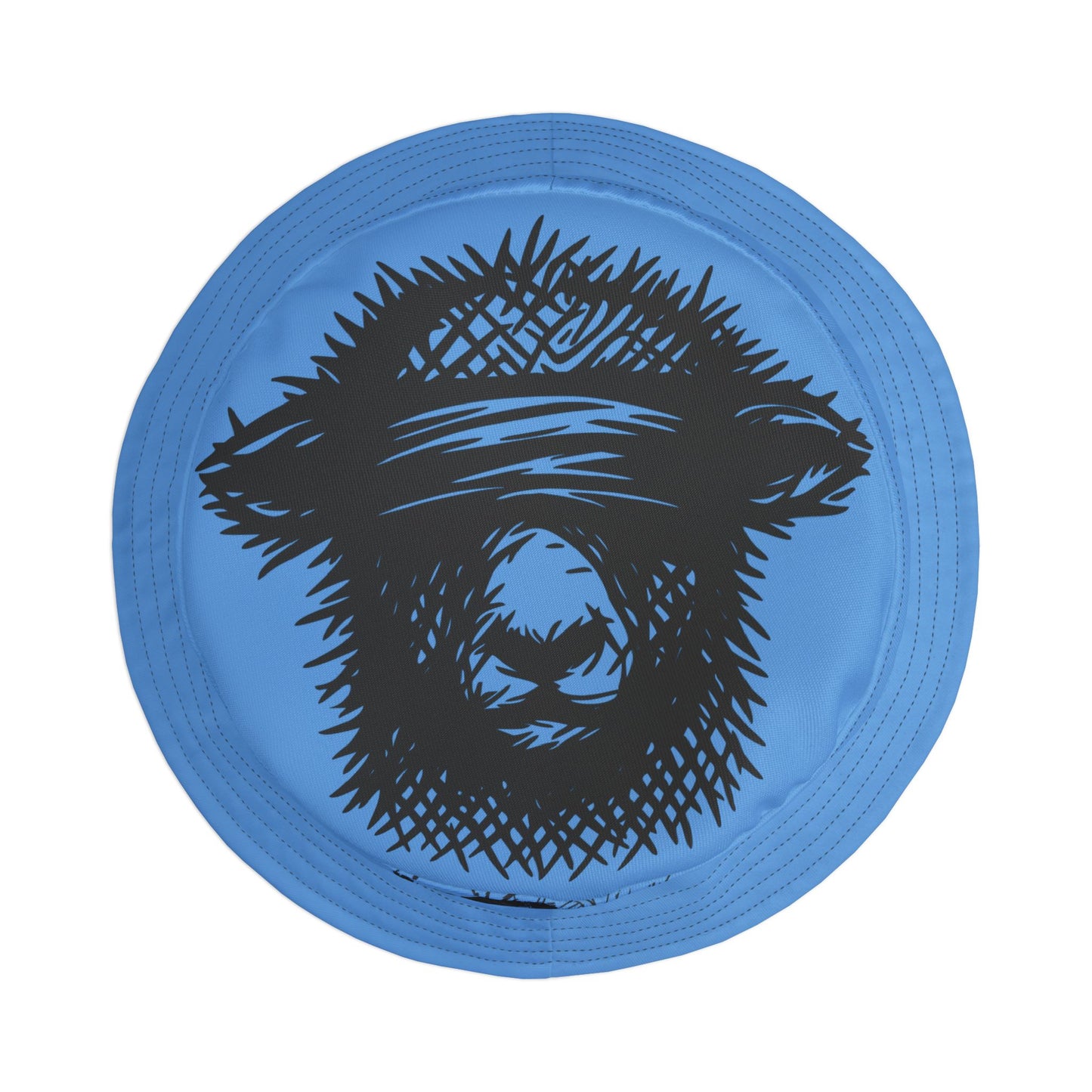 Light Blue Lost Sheep Grunge Bucket Hat, Trendy Summer Accessory, Unisex Streetwear, Perfect for Festivals, Beach Days, Gift for Artists and Christians