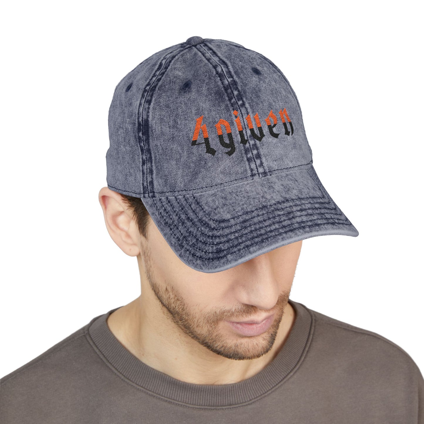 Embroidered Vintage Cap — "4given" Redemption Faith Hat