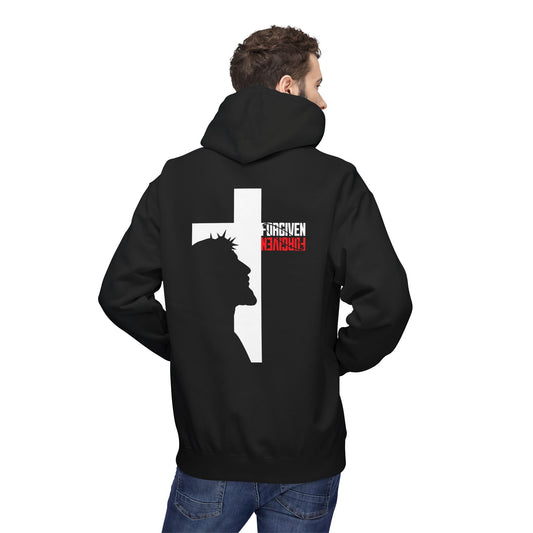 Forgiven Fleece Hoodie: Faith-Inspired, Spiritual Apparel for Warmth, Biblical Inspiration, Religious Gifts, Unisex Hoodie
