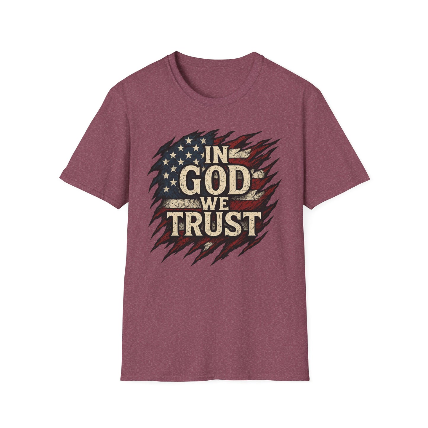 Patriotic Faith T-Shirt - Unisex Softstyle Tee with 'In God We Trust', American Flag Shirt, USA Pride Tee, Casual Faith Apparel, Gift [...]
