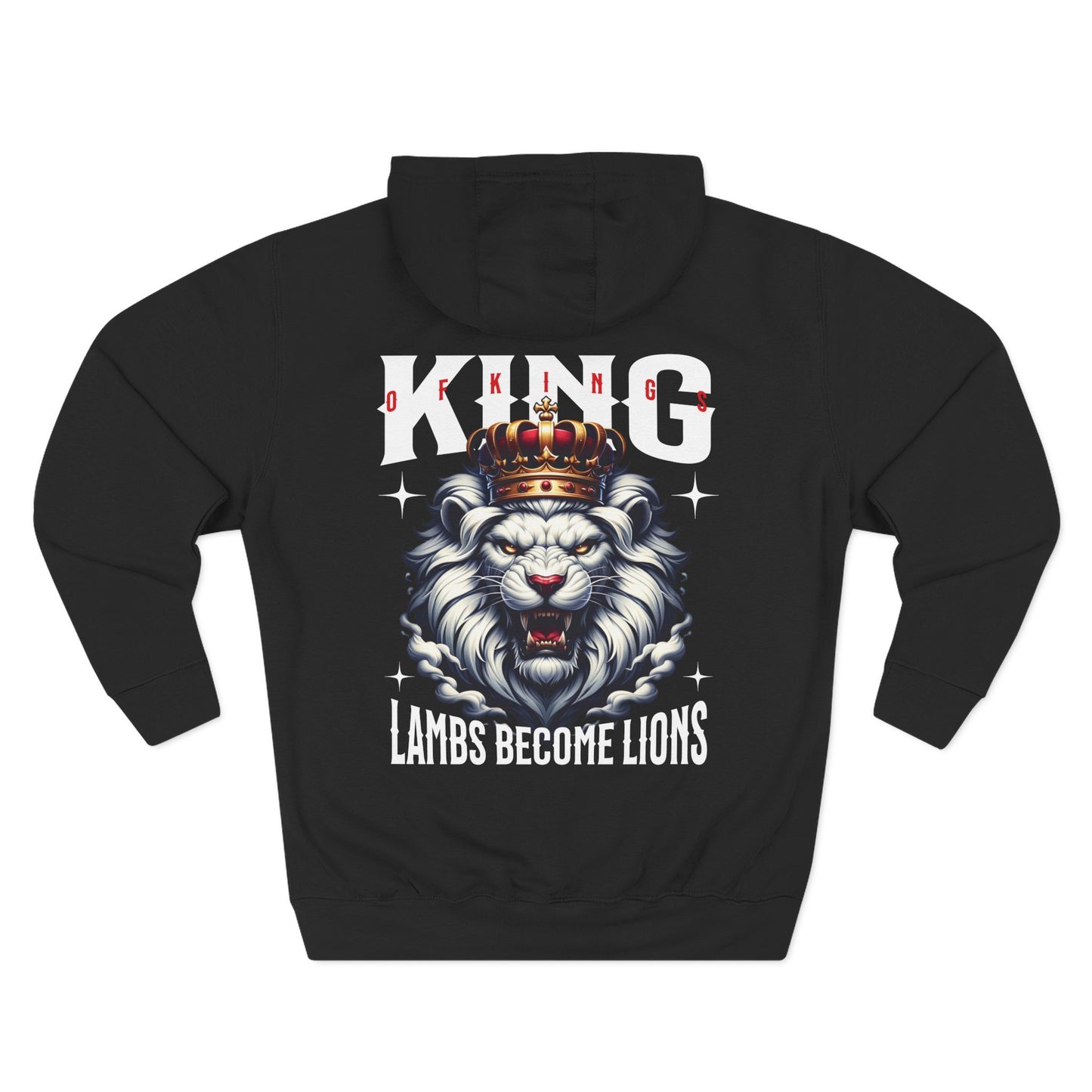 King of Kings Fleece Hoodie | Perfect for Casual Wear, Gift for Him, Motivational Apparel, Unique Streetwear, Birthday Gift